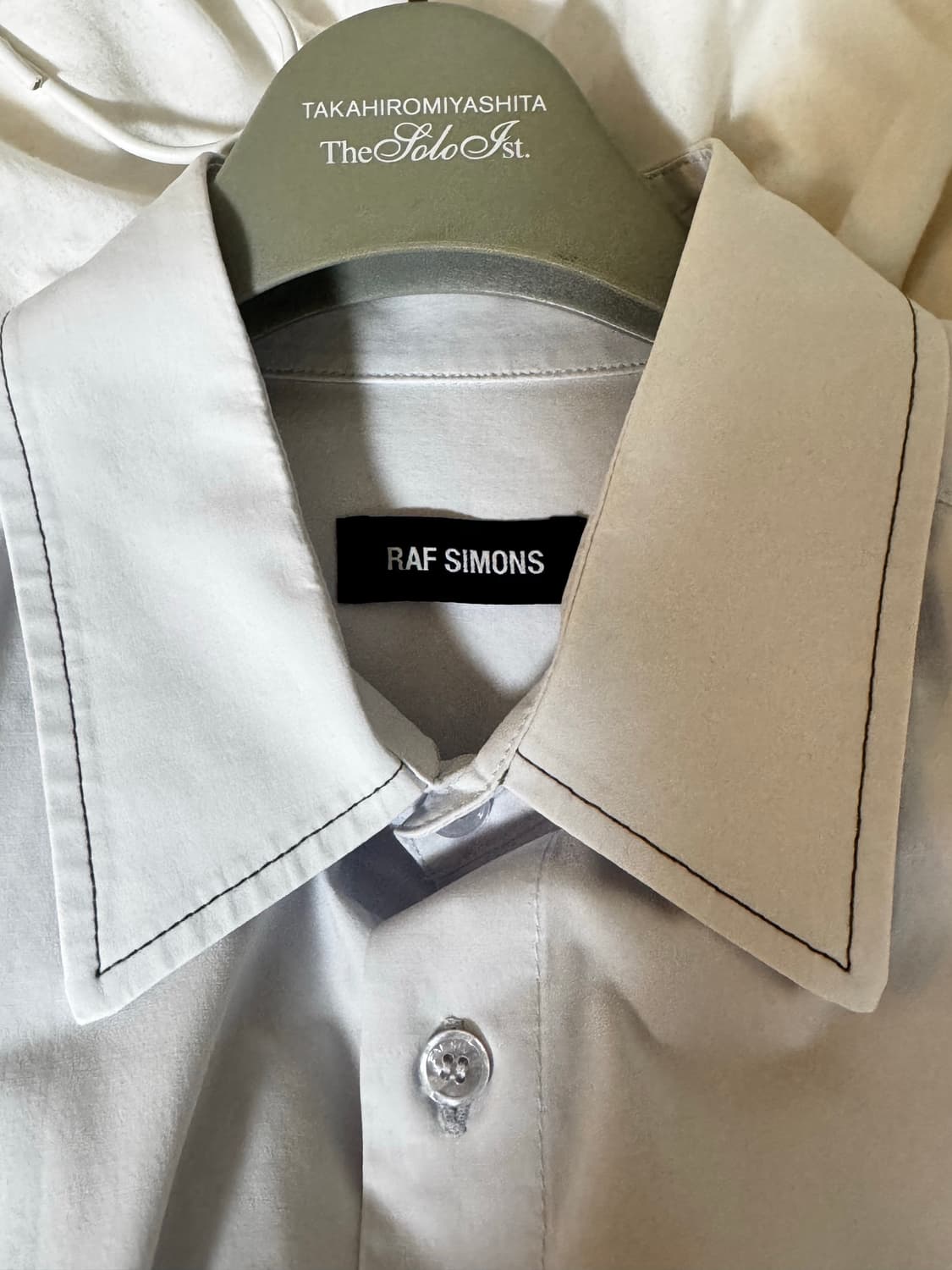 라프시몬스 엑스트라 빅 셔츠 블루 48 상품이미지3