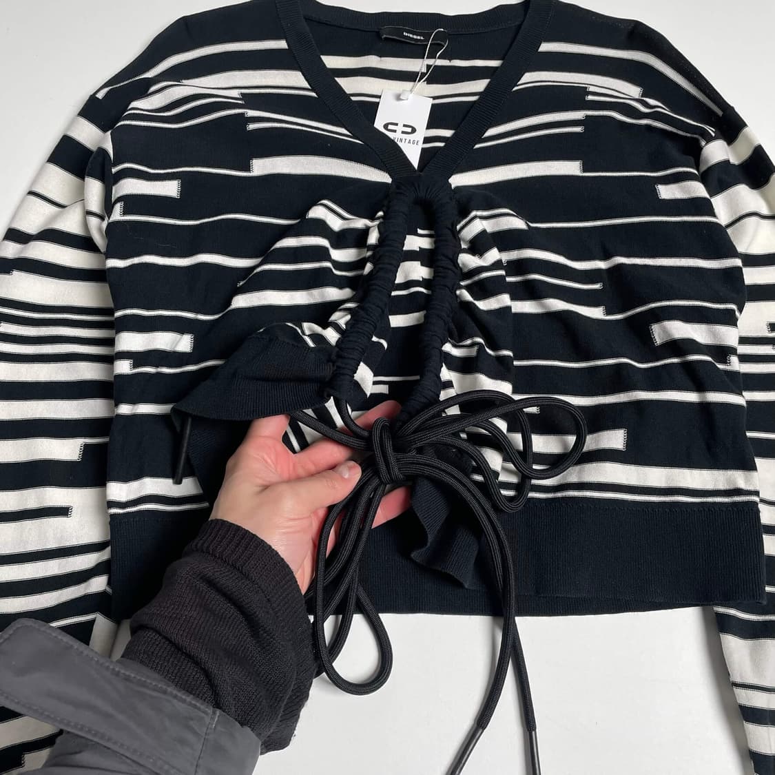 Diesel 스트라이프 스트링 가디건 상품이미지3