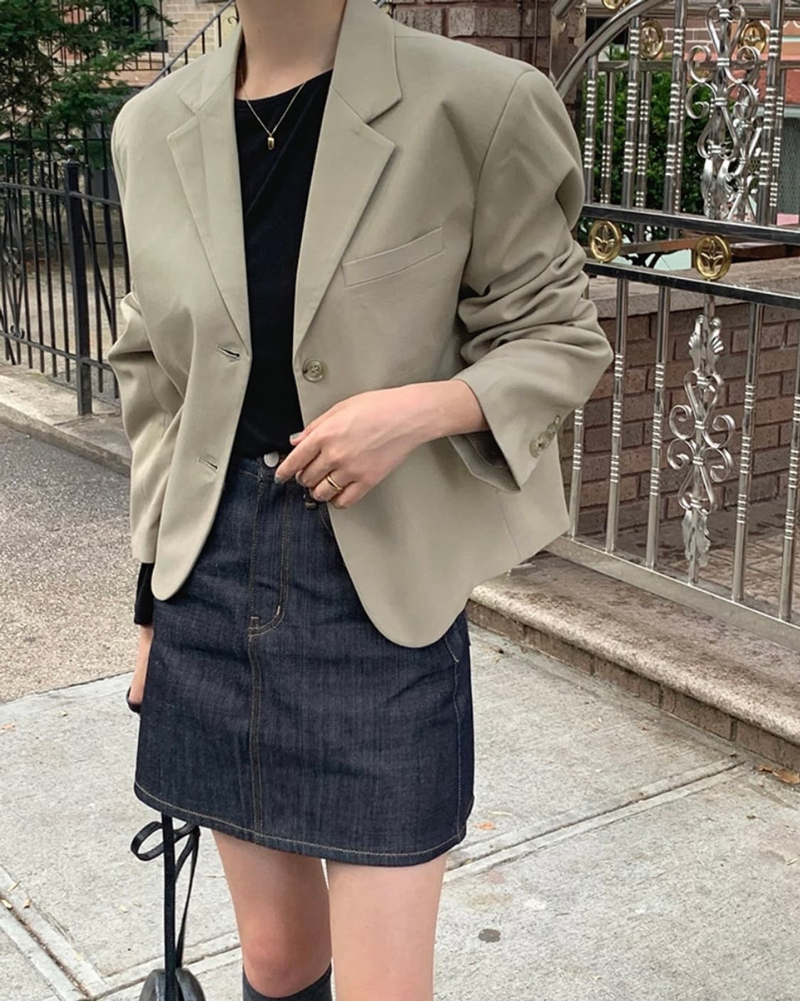 가내스라 베이지 자켓 상품이미지1