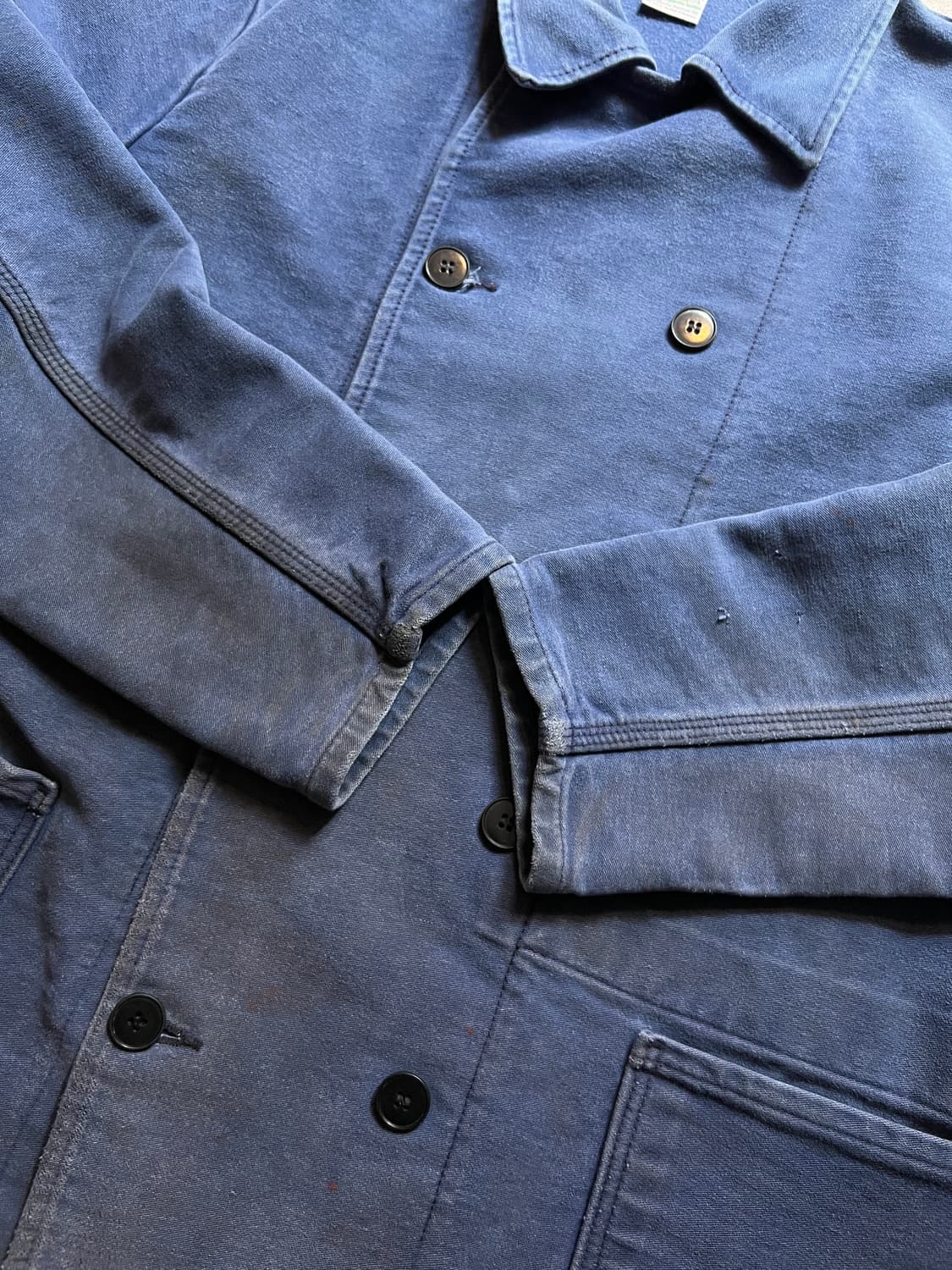 [M]90's ROFA 빈티지 페이딩 몰스킨 더블브레스트 프렌치 워크자켓 상품이미지6