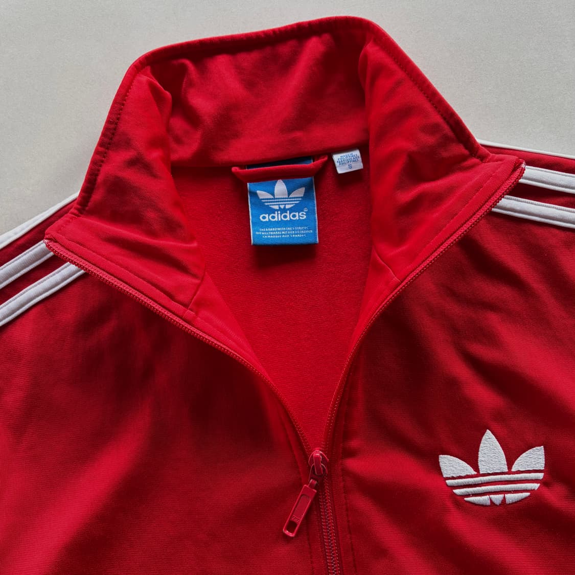 [S-M]아디다스 구형 파이어버드 레드 트랙탑 져지 상품이미지6
