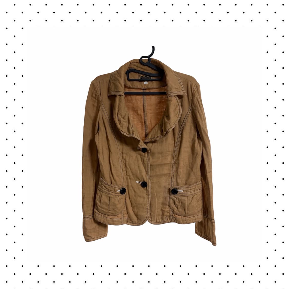 스티치 버튼 디테일 자켓 상품이미지1