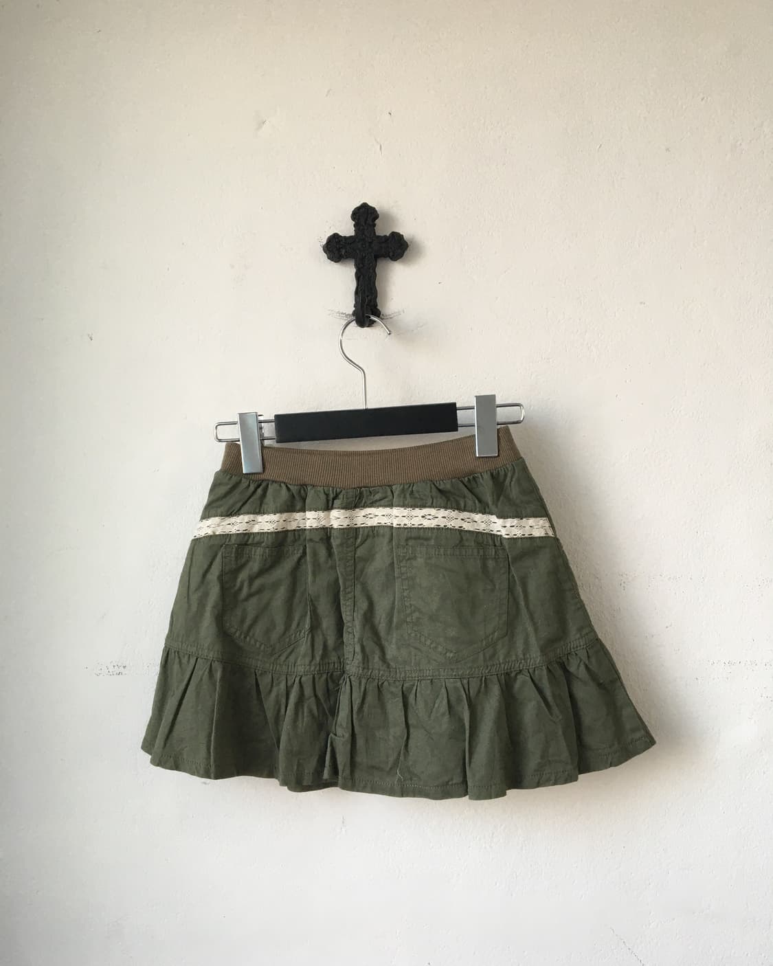 Khaki skirt 상품이미지2