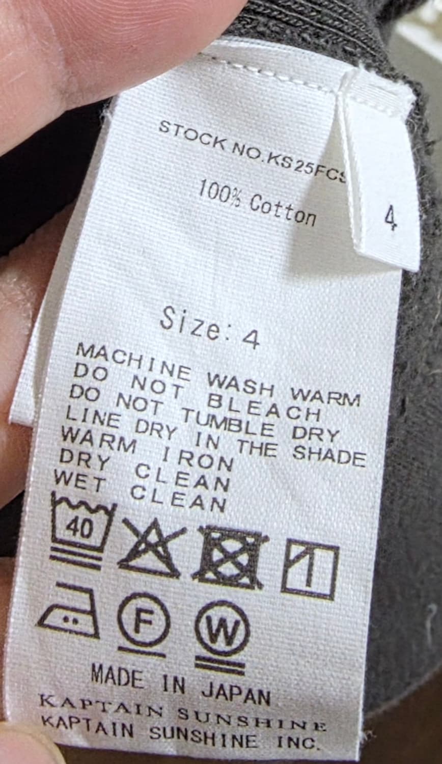 25FW Kaptain Sunshine 후드집업 Fade Black, 4 상품이미지6