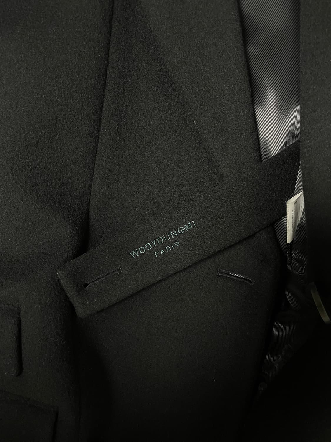 우영미 20fw 로브코트 블랙 상품이미지7