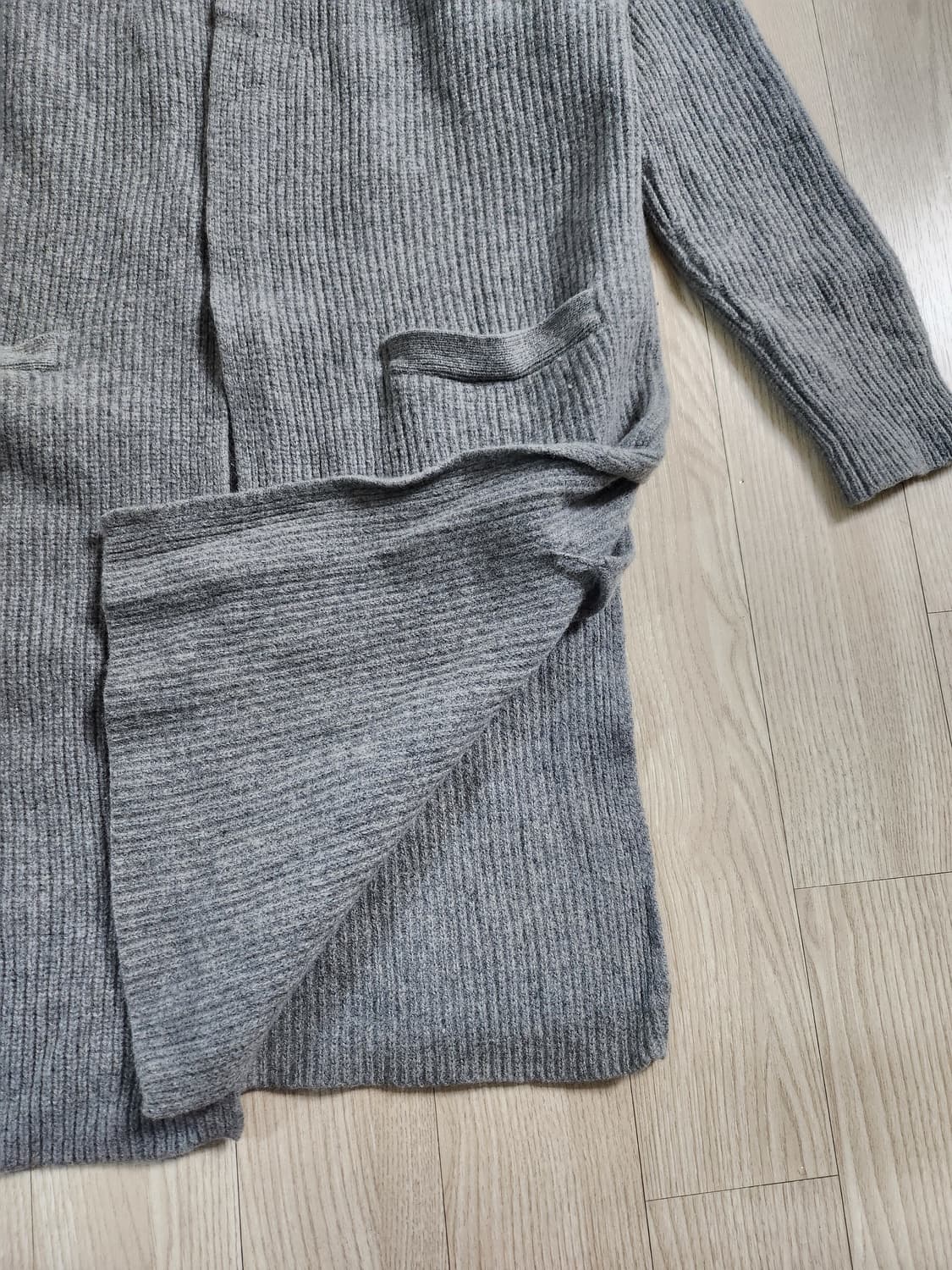 폴로 니트 롱가디건 상품이미지3