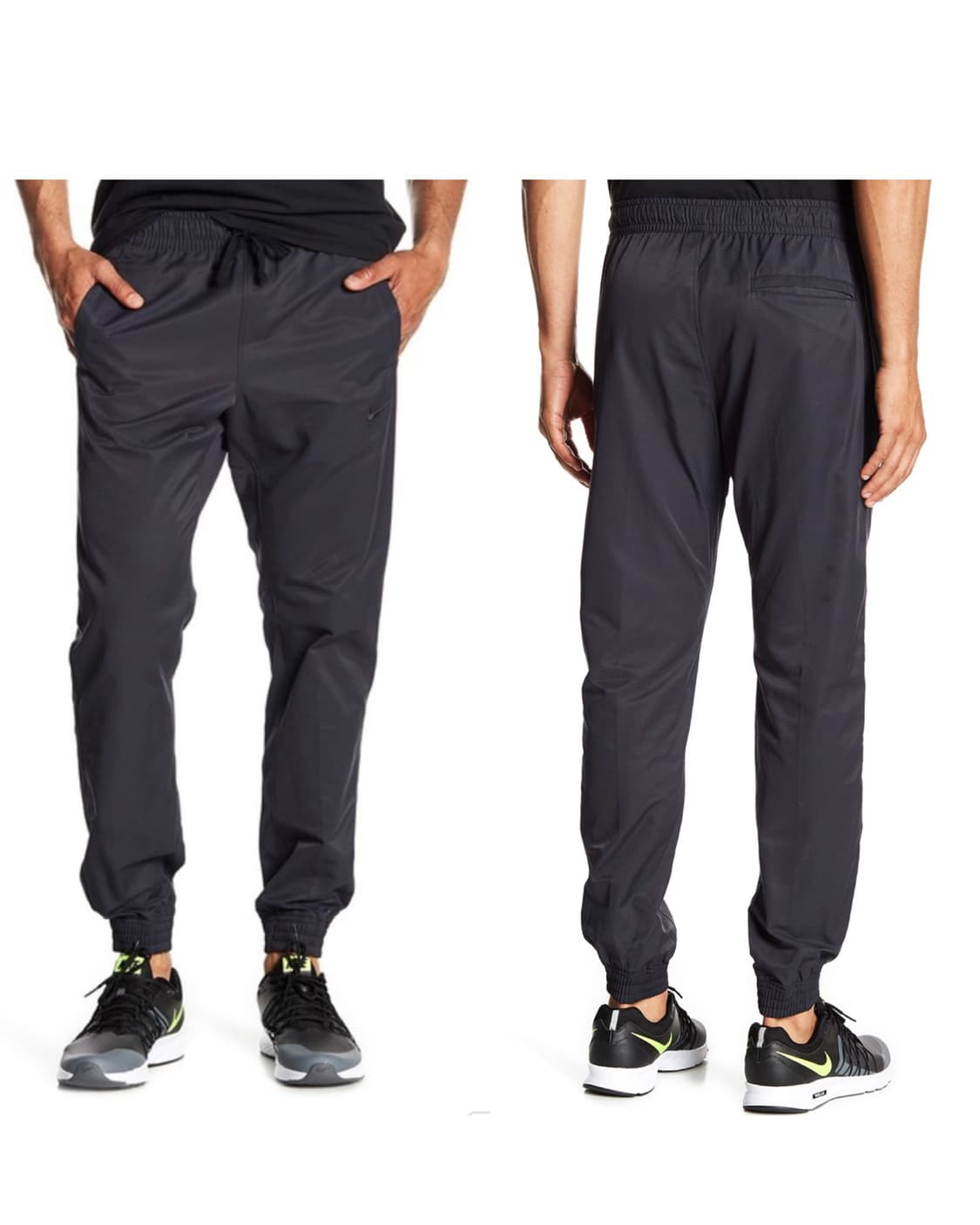 나이키 남녀공용 블랙 스우시 우븐 밴딩 트레이닝 조거 팬츠 M 상품이미지10