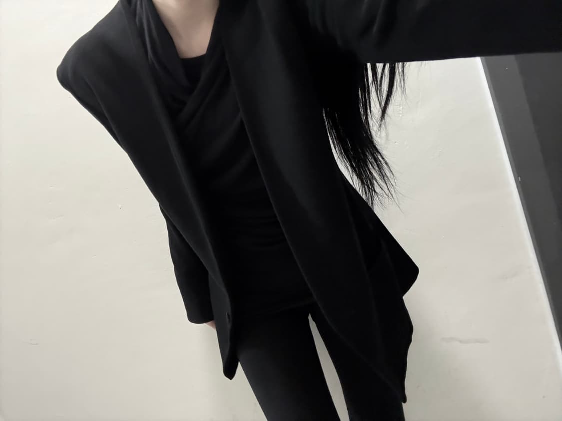 Helmut lang 헬무트랭 검정 자켓 블레이저/아방가르드/고딕 상품이미지7