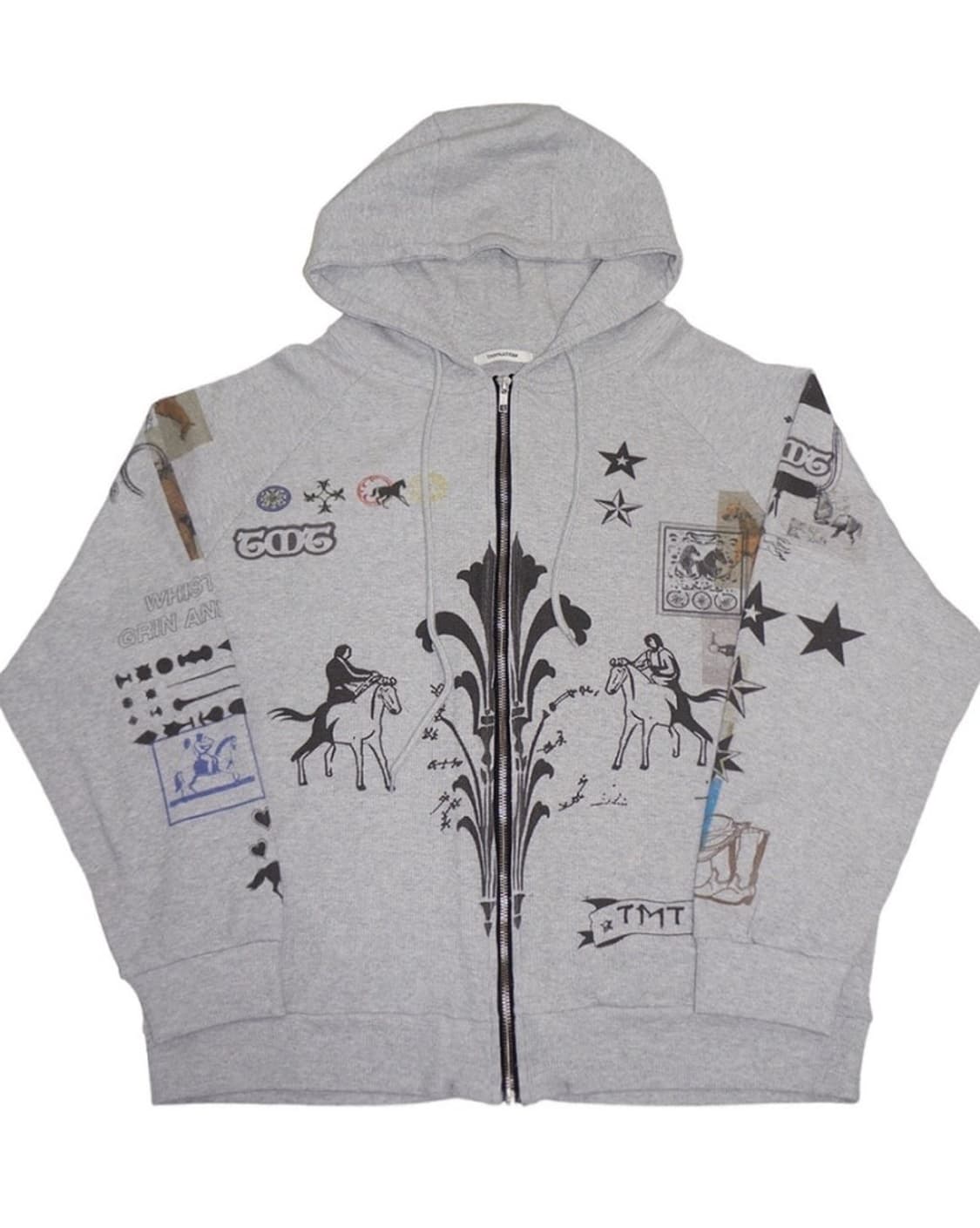 투머치택스 와플 후드집업 상품이미지1