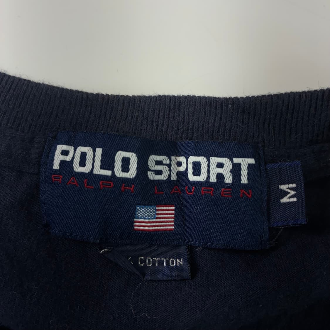 Polo  폴로 스포츠 코튼 네이비 롱슬리브 티셔츠 상품이미지4