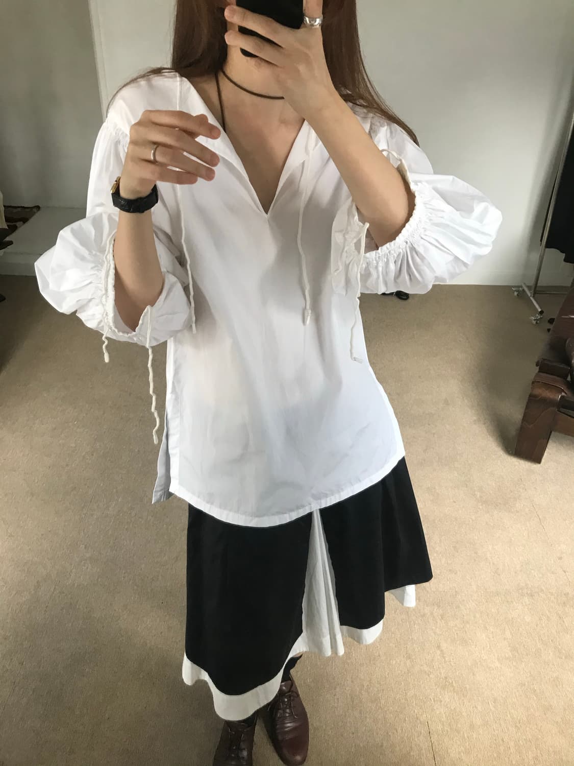 cotton layered skirt 상품이미지6