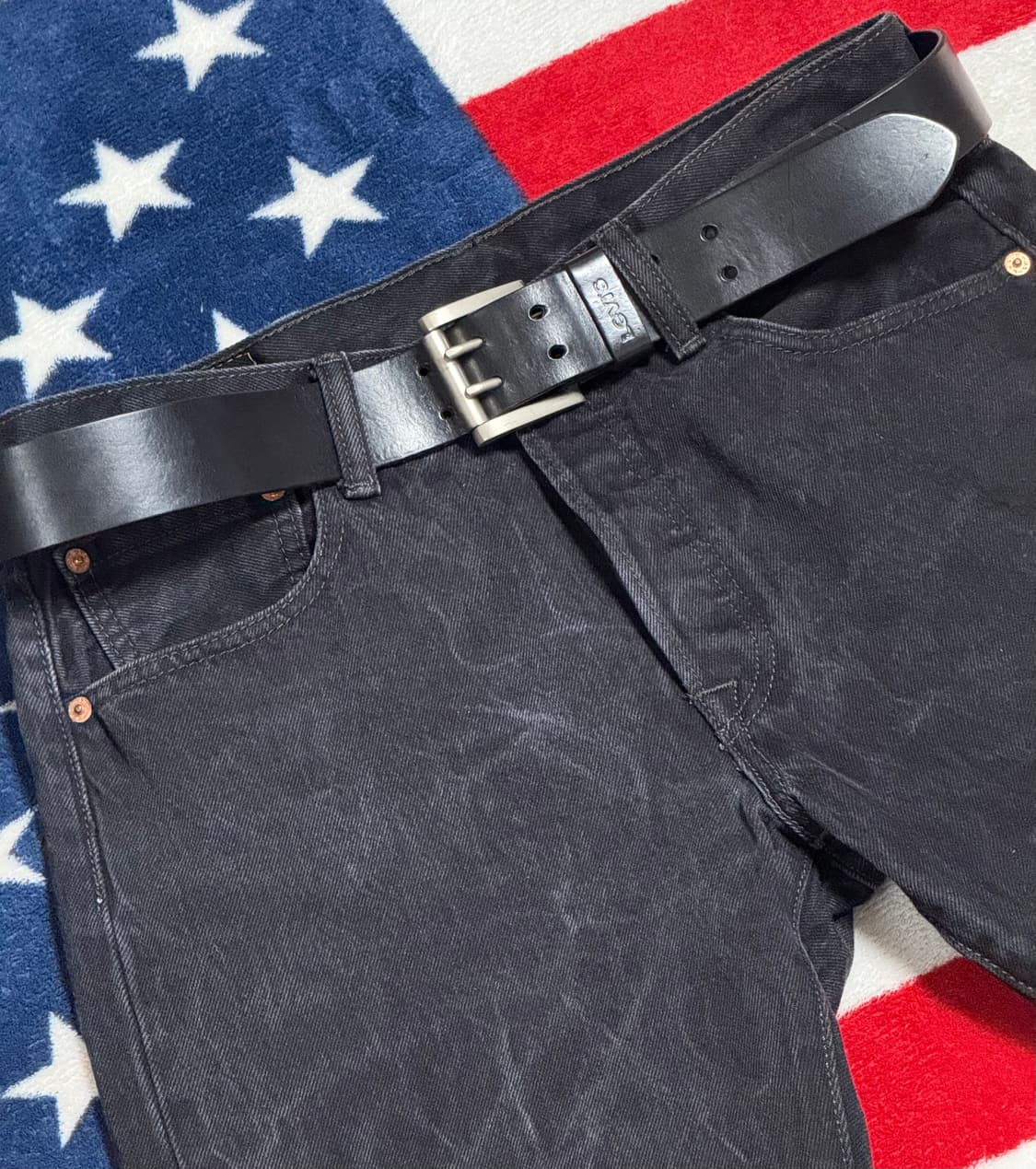Levis 빈티지 레더벨트 levis leather belt 리바이스벨트 상품이미지5