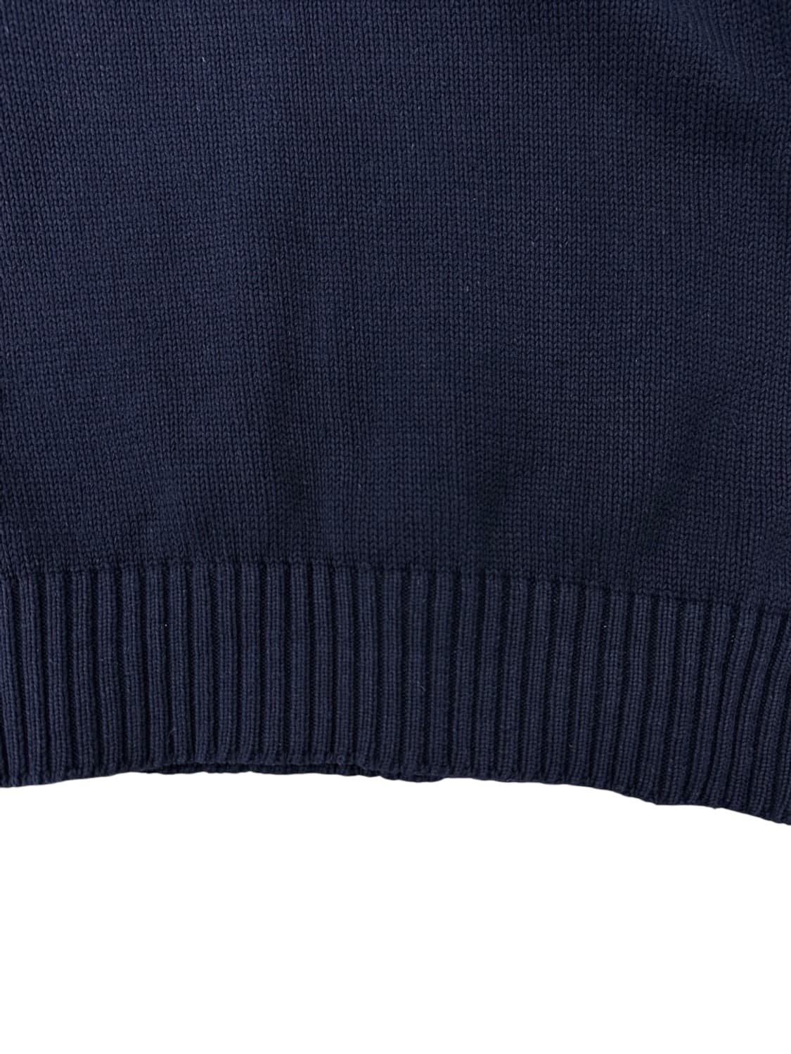 90s 폴로 코튼 니트 네이비 (XL) 상품이미지5