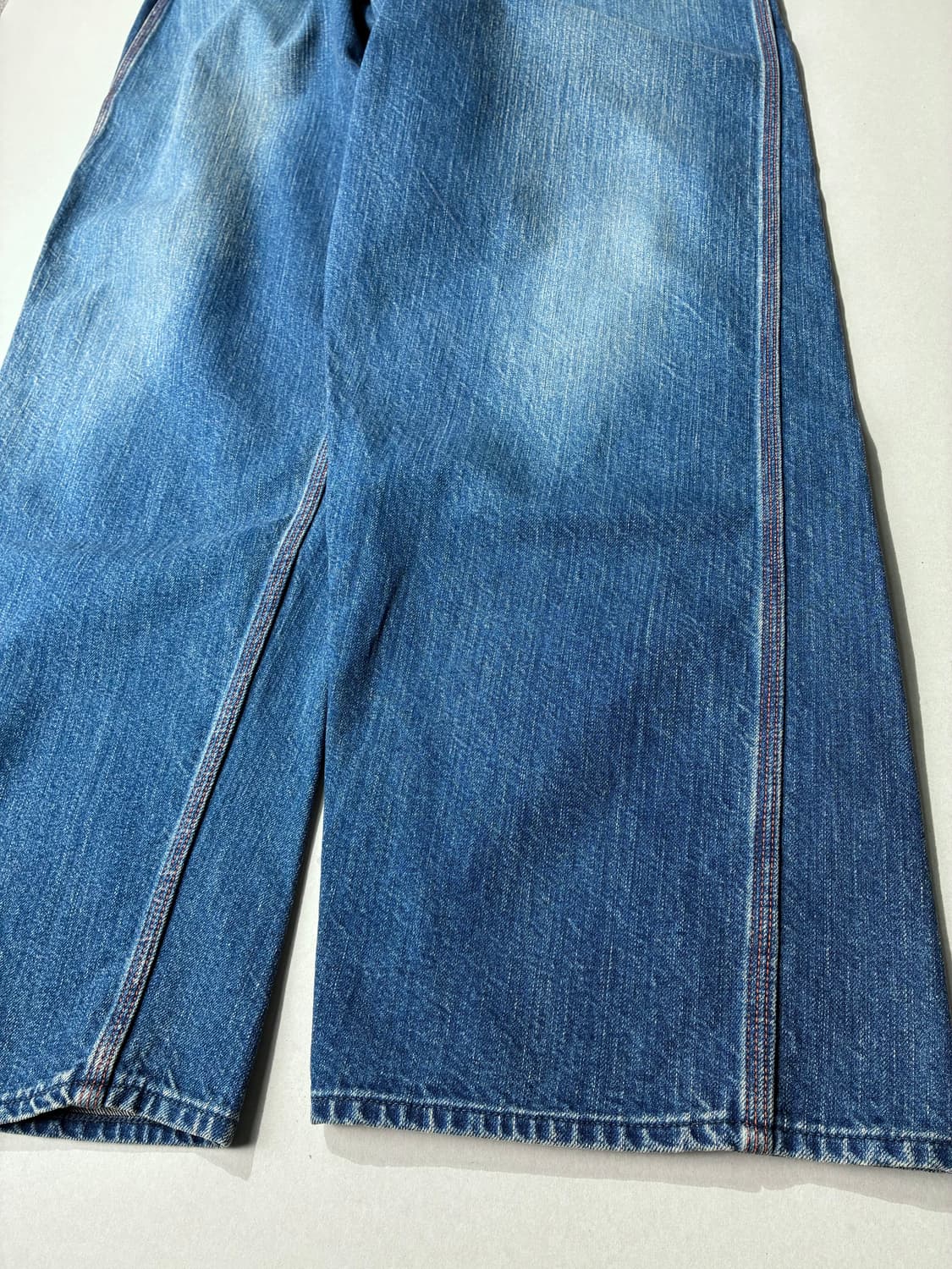 CIOTA 시오타 11.5oz 페인터 팬츠 미디엄 다크 블루 데미지 상품이미지4