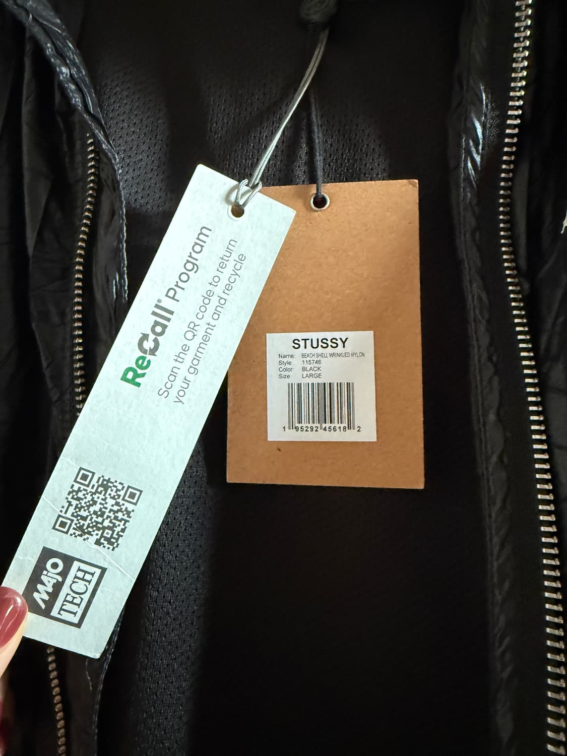 스투시 비치 쉘 나일론 자켓 L 상품이미지5