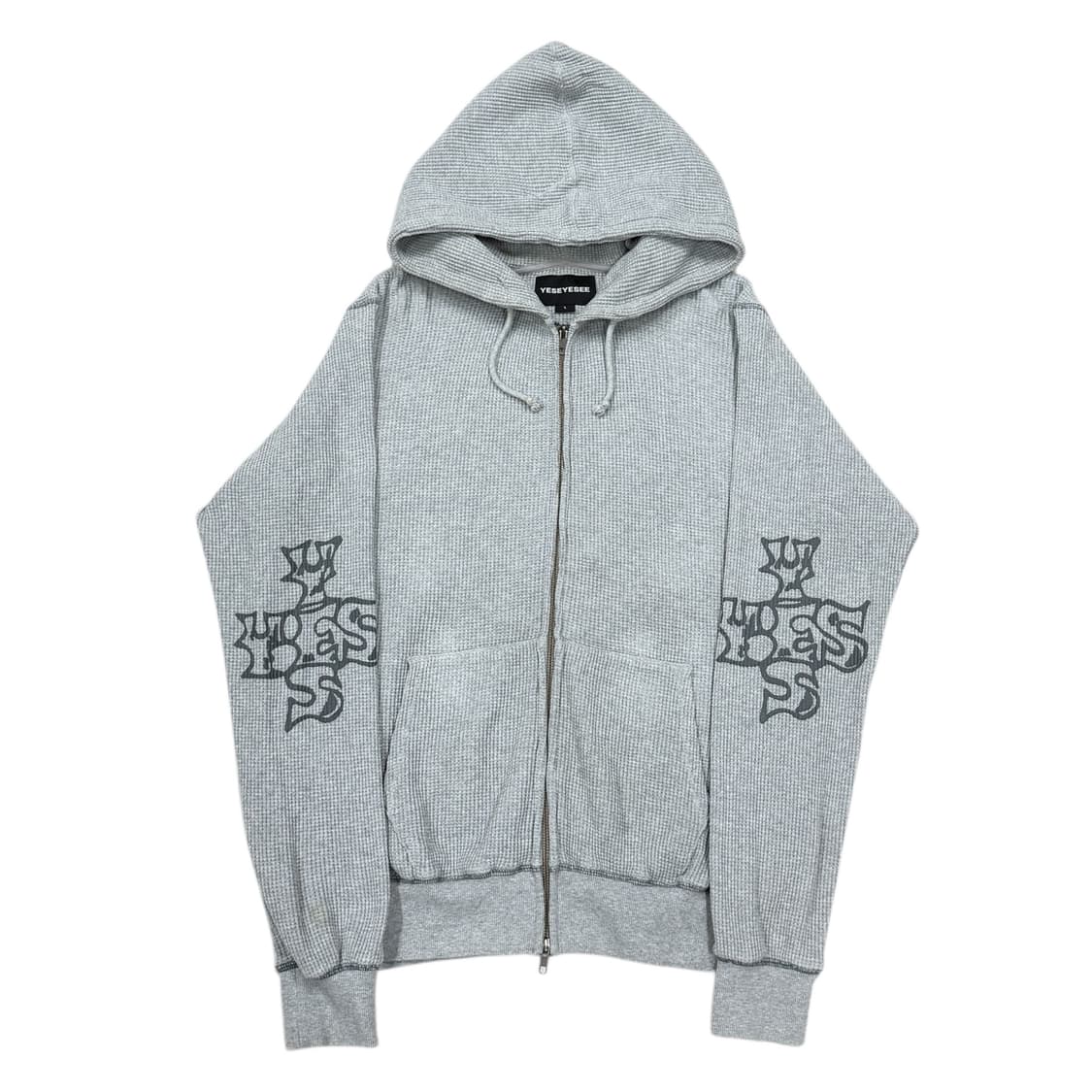 예스아이씨 잼스톤 와플 후드집업 그레이 L 상품이미지1