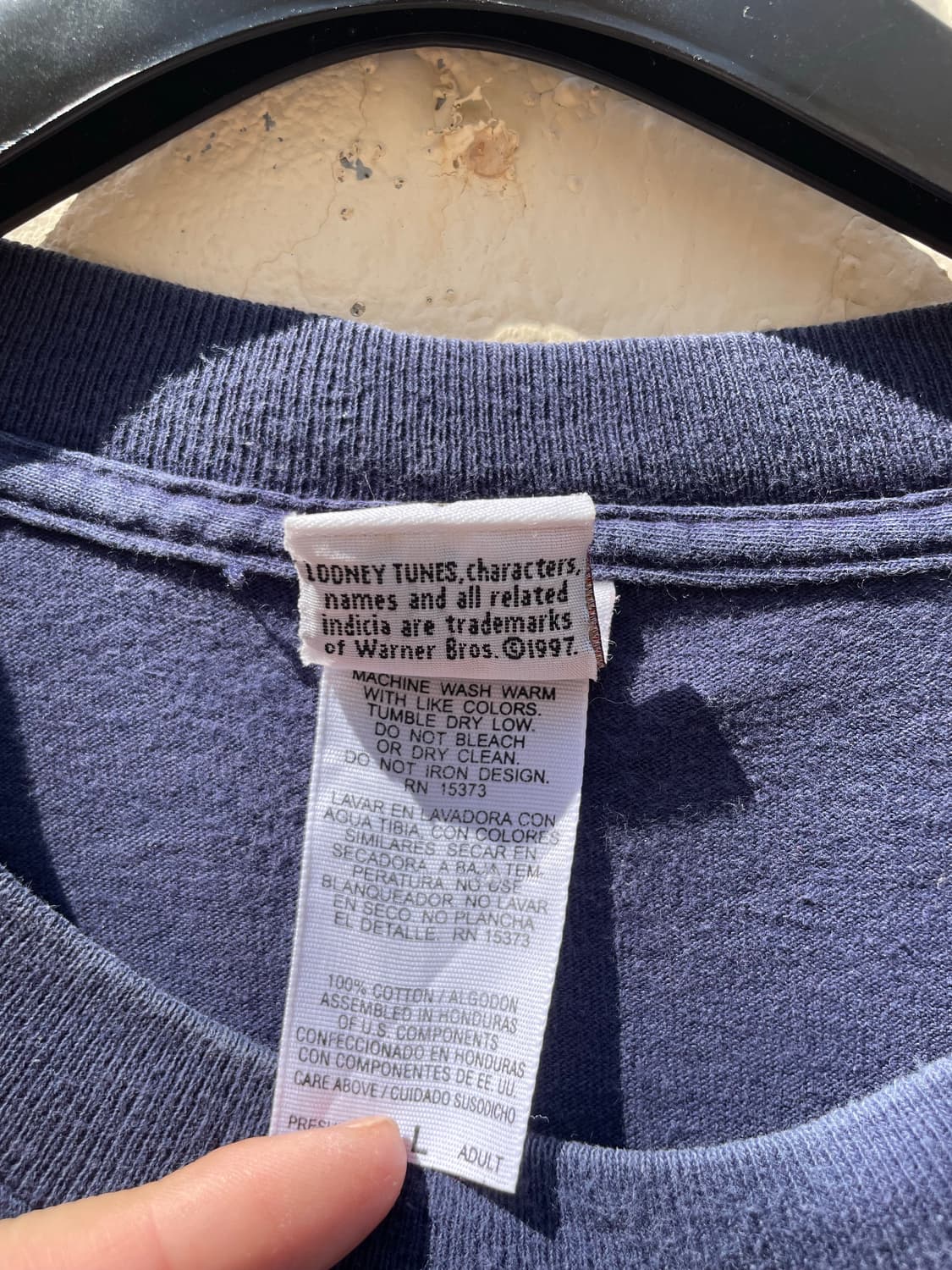 90s 루니툰즈 태즈 풀프린트 티셔츠 상품이미지6