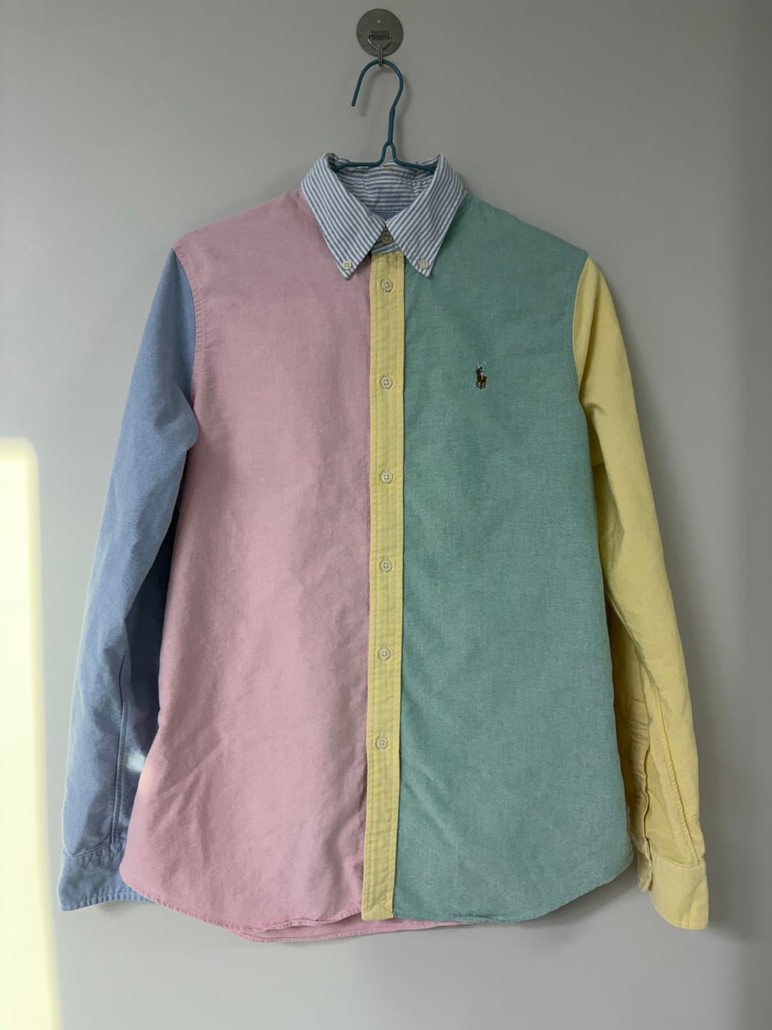 폴로 랄프로렌 옥스포드 컬러블록 셔츠 상품이미지1