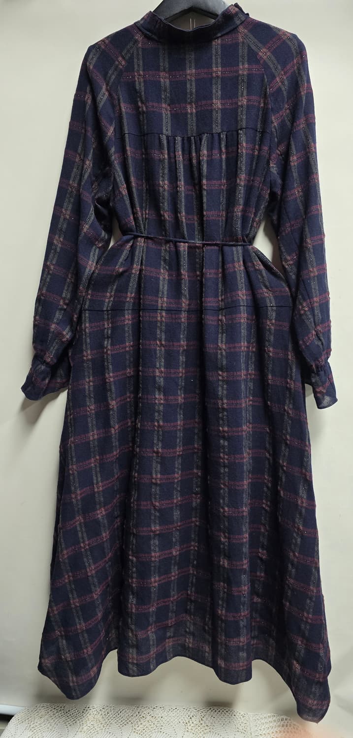 한섬)SJSJ 글리터 체크 모 롱 원피스 S 상품이미지3