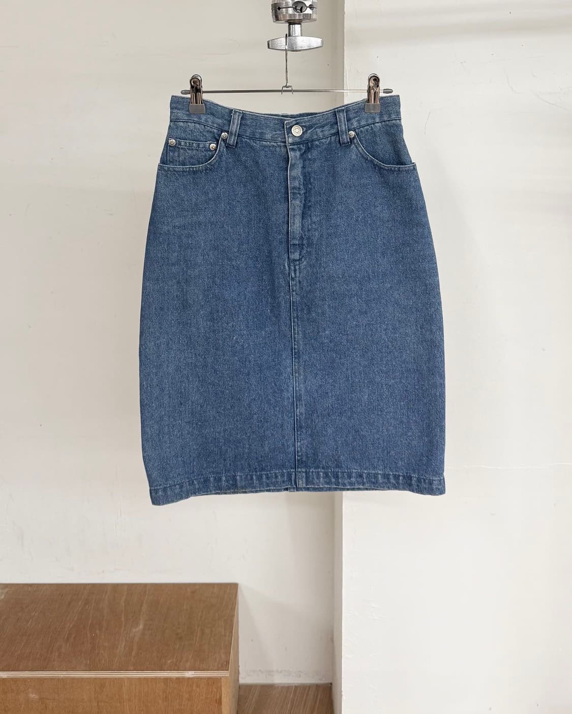 폴로 랄프로렌 데님 미디스커트  상품이미지1