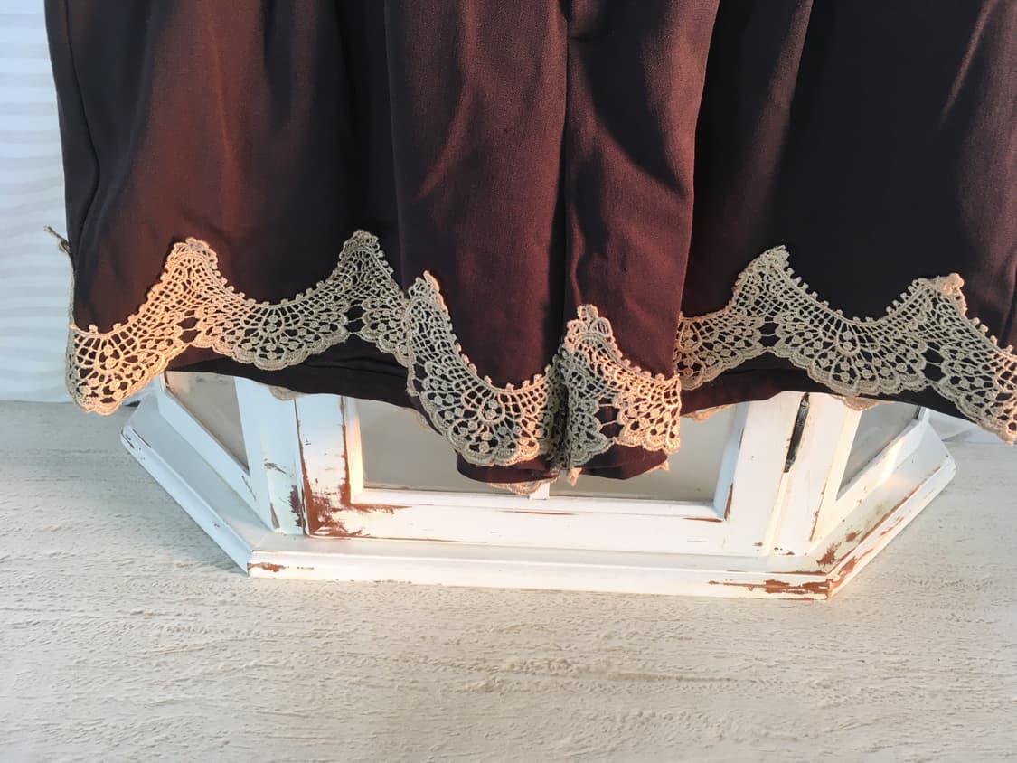 액시즈팜 앤틱 브라운 레이스 하프팬츠 상품이미지3