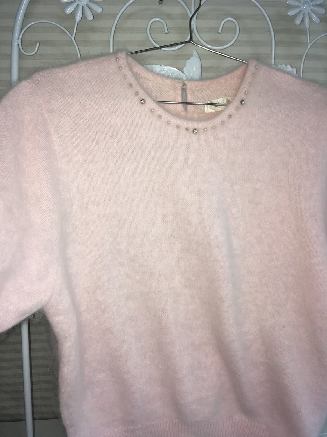 jpn vintage lovely pearl pink half puff  상품이미지7