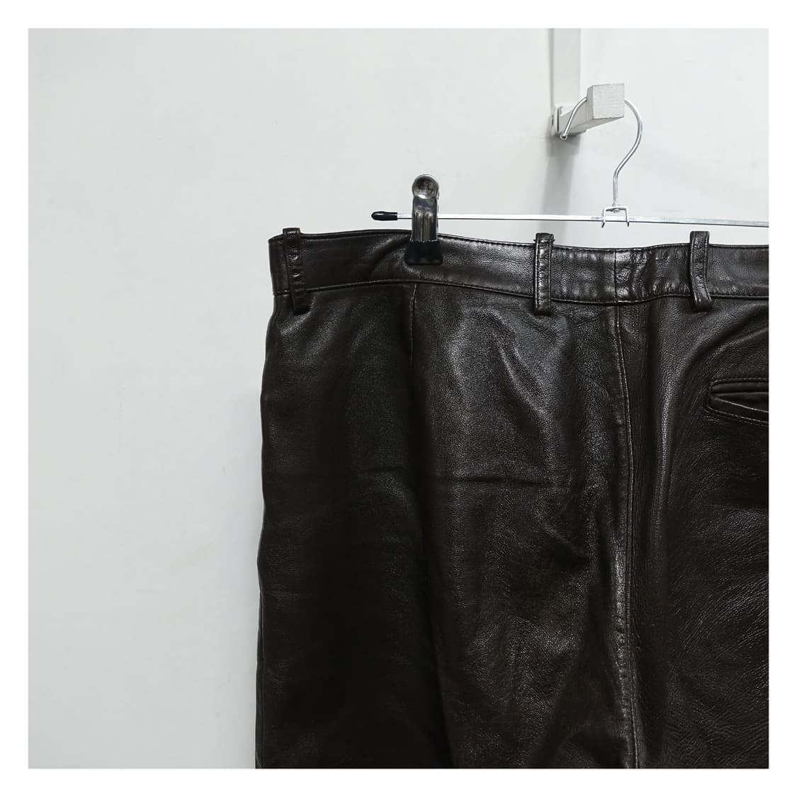 [L,30~32] PAULSMITH 폴스미스 양가죽 렘 레더 팬츠 상품이미지7