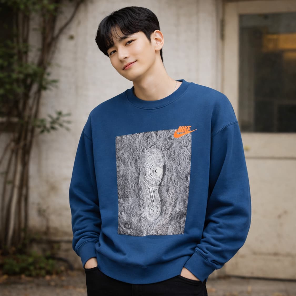 NIKE 제로 그래비티 블루 맨투맨 상품이미지1