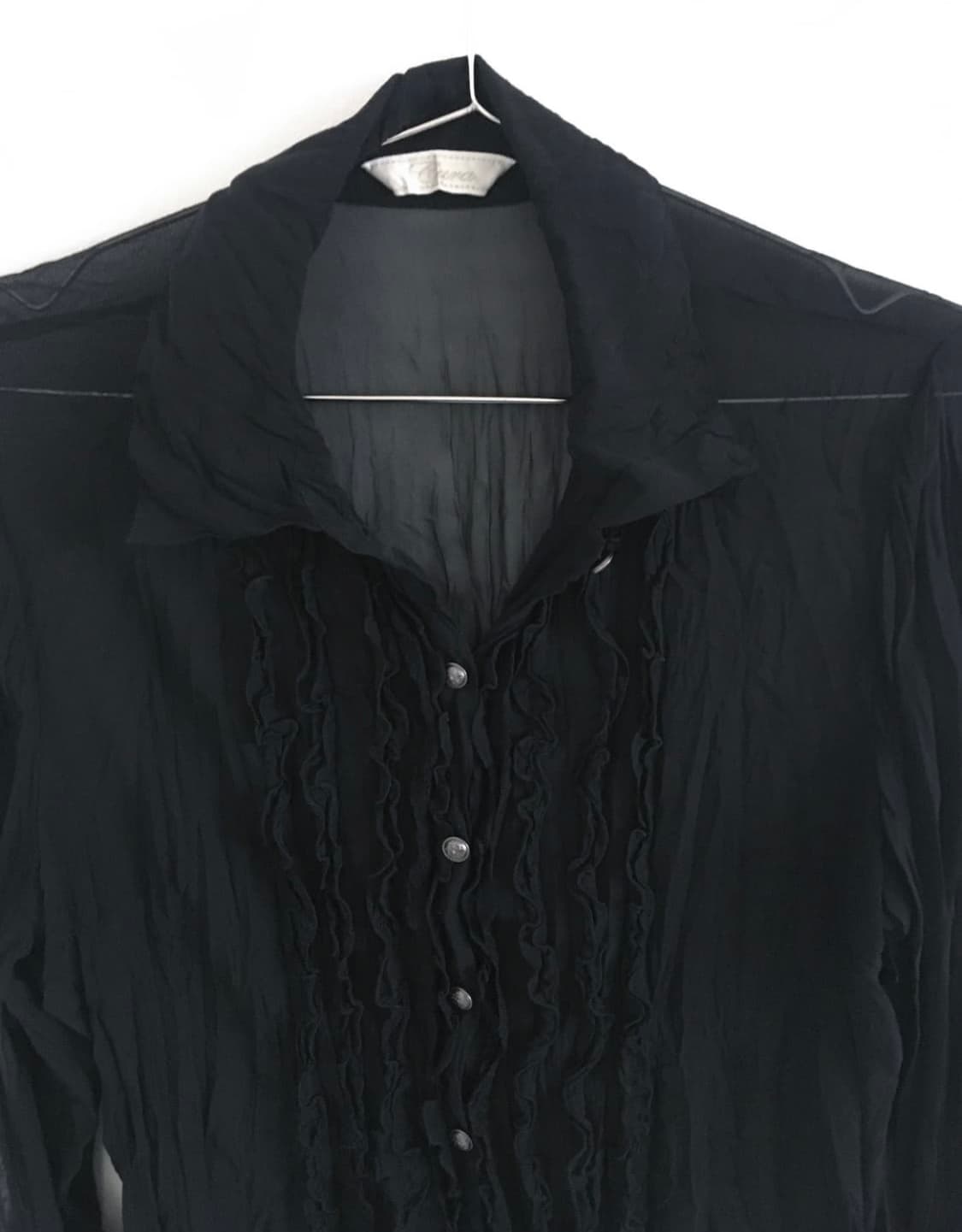 pleats see-through blouse 플리츠 시스루 블라우스  상품이미지2