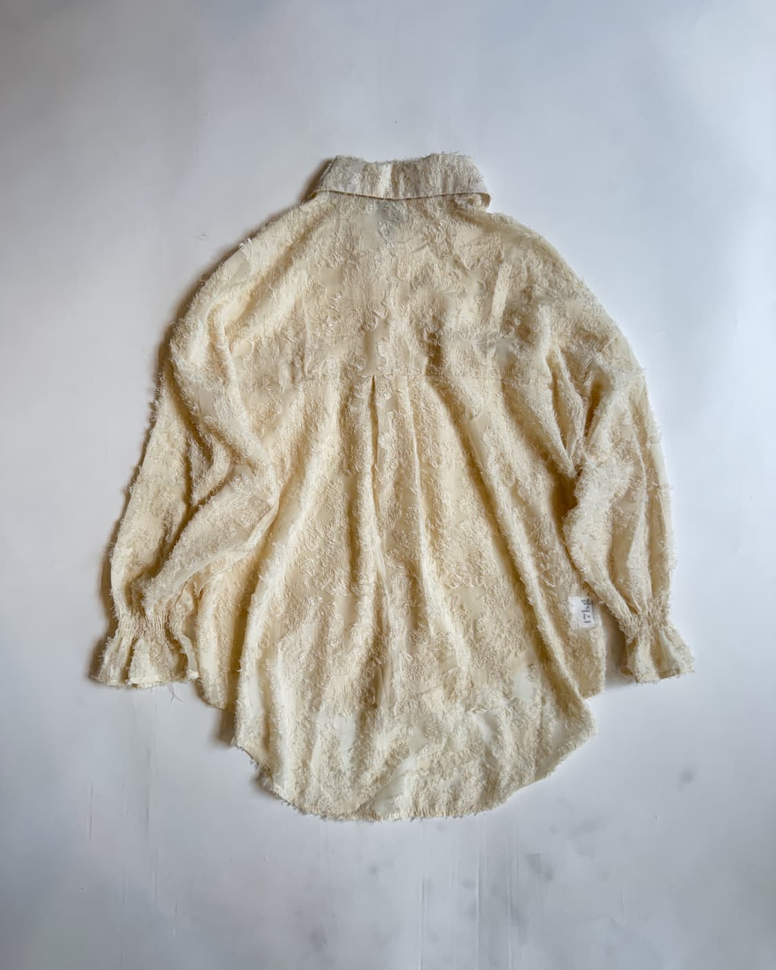 Ivory Fringe Shaggy Shirt 상품이미지3