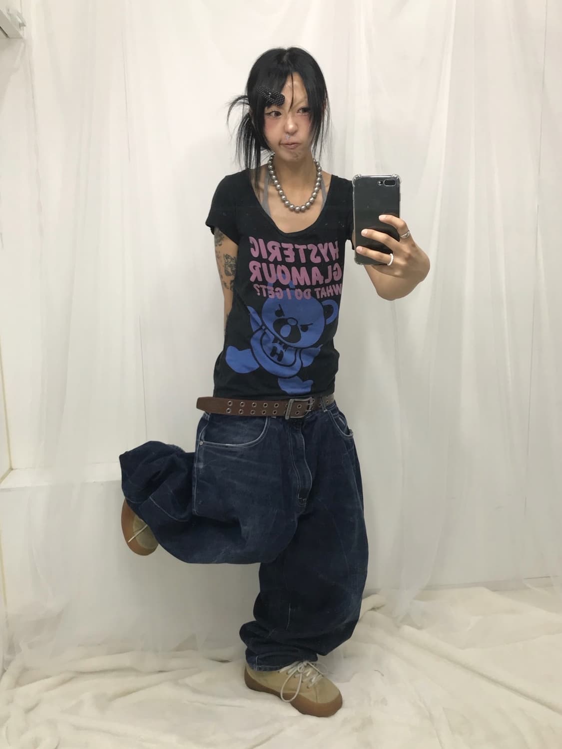 Hysteric Glamour Fxxk Bear T-shirt 상품이미지5