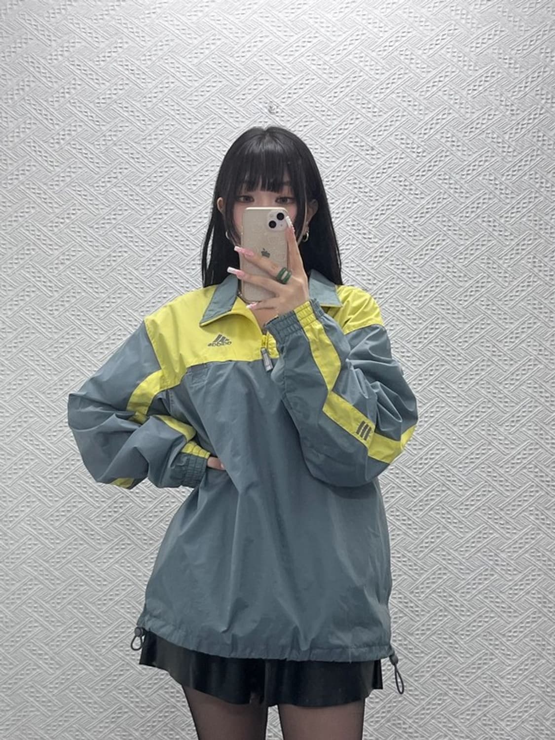 아디다스 올드스쿨 레트로 테크웨어 바람막이 아노락 M C12518 상품이미지2