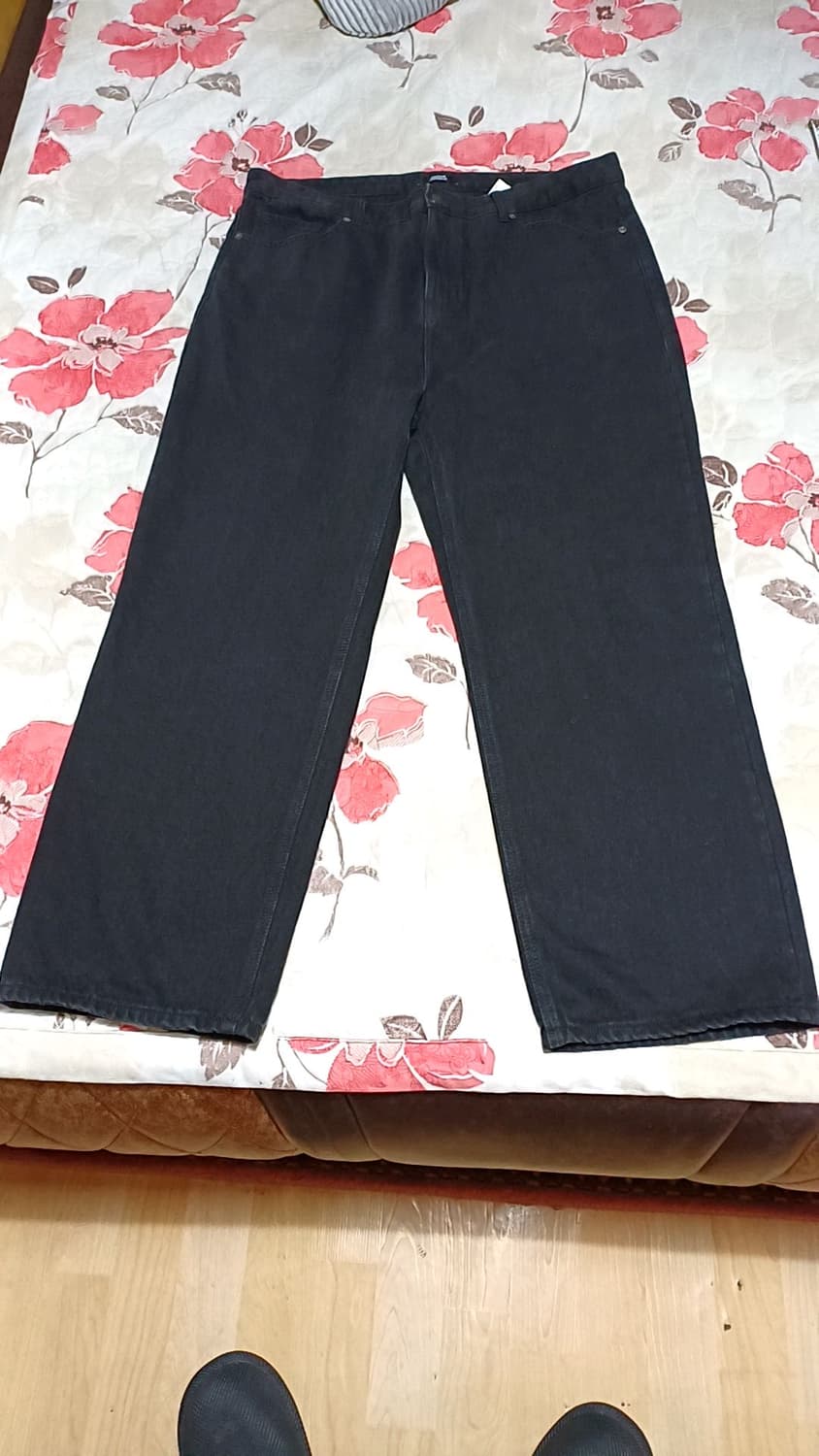 무신사 워시드블랙진 실측39인치 기장108 상품이미지1