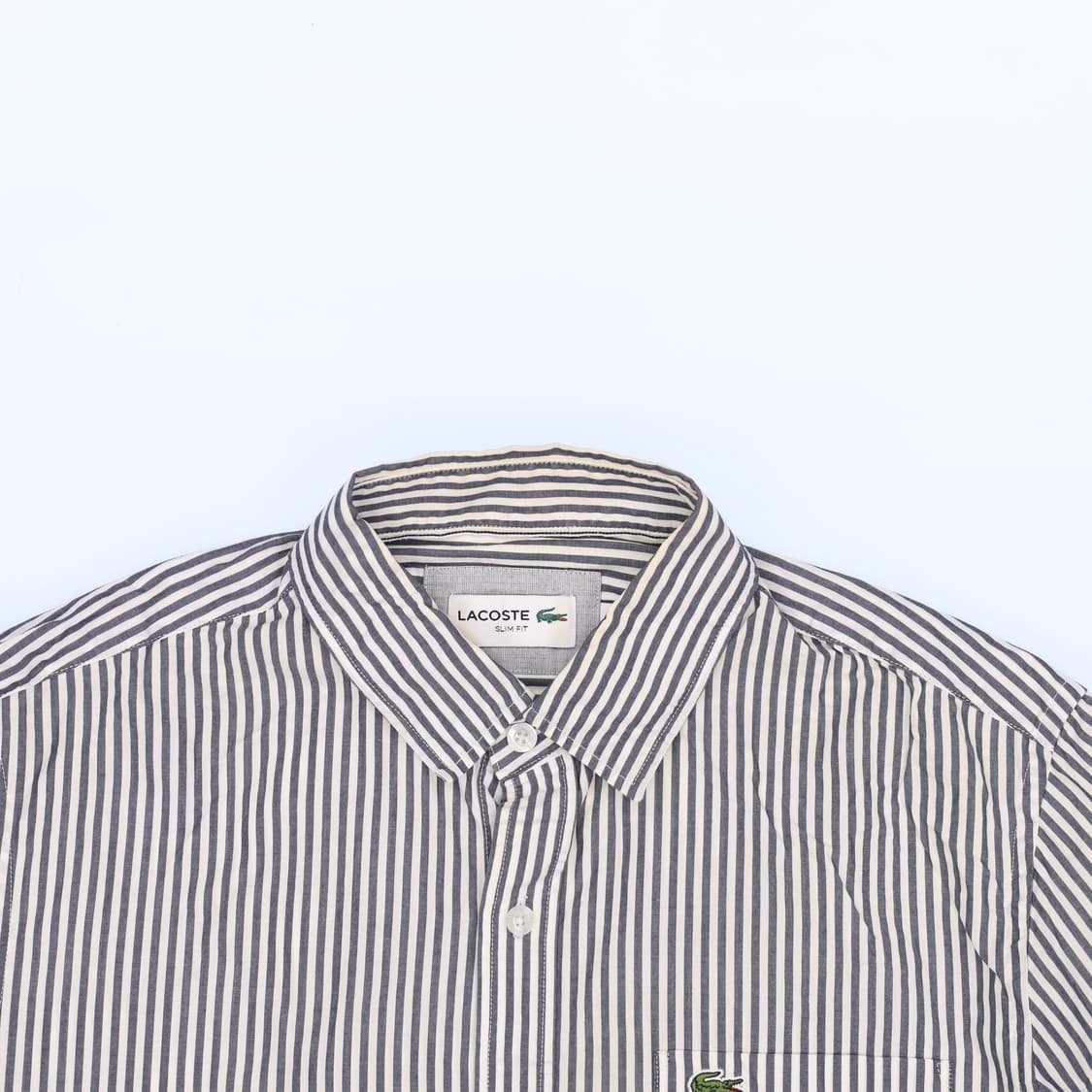 [40] 라코스테 남성 슬림핏 스트라이프 셔츠 남방 0115J 상품이미지5