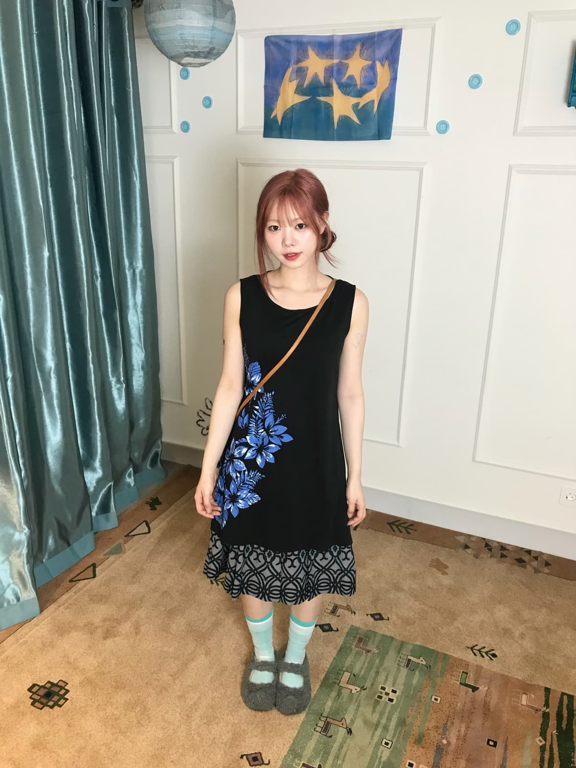 쨍~한 아쿠아 블루 컬러와 플라워 포인트로 시원한 여름 코디셋☀️🩵 상품이미지5