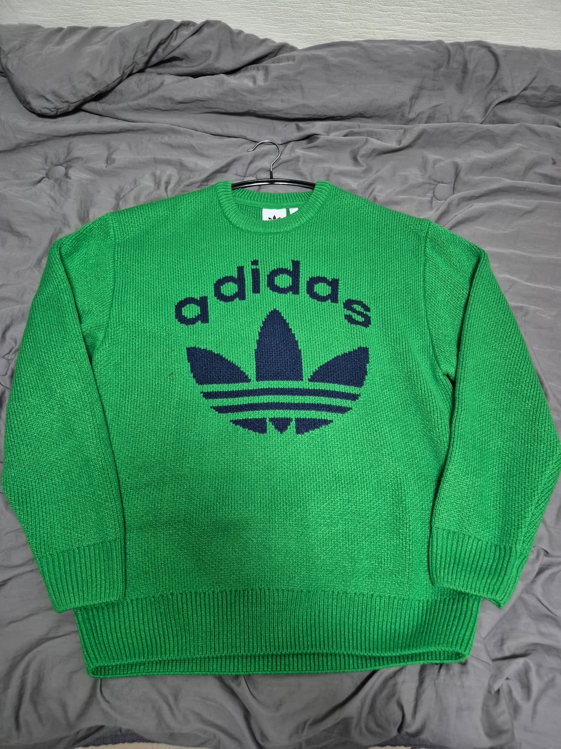 아디다스 70s 크루넥 스웨터 니트 그린 S 상품이미지2