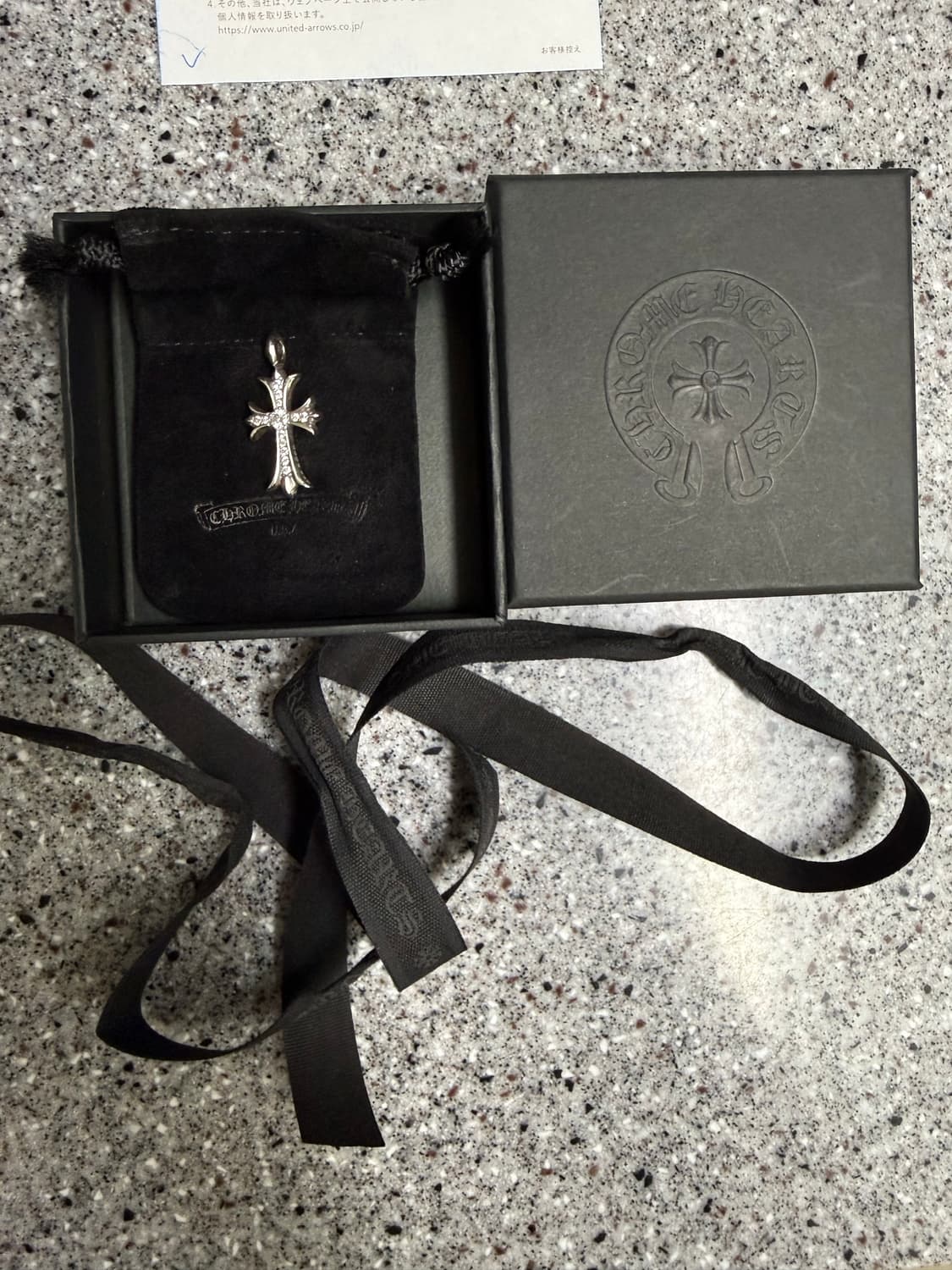 [OS] 크롬하츠 타이니 크로스 풀파베 다이아 오리지널 상품이미지6