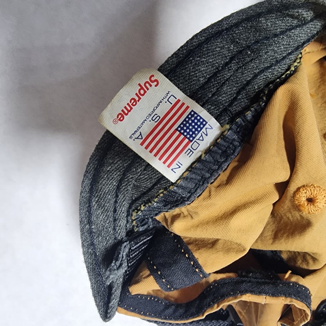 슈프림 브랜드의 카모 패턴 캠프캡 상품이미지4