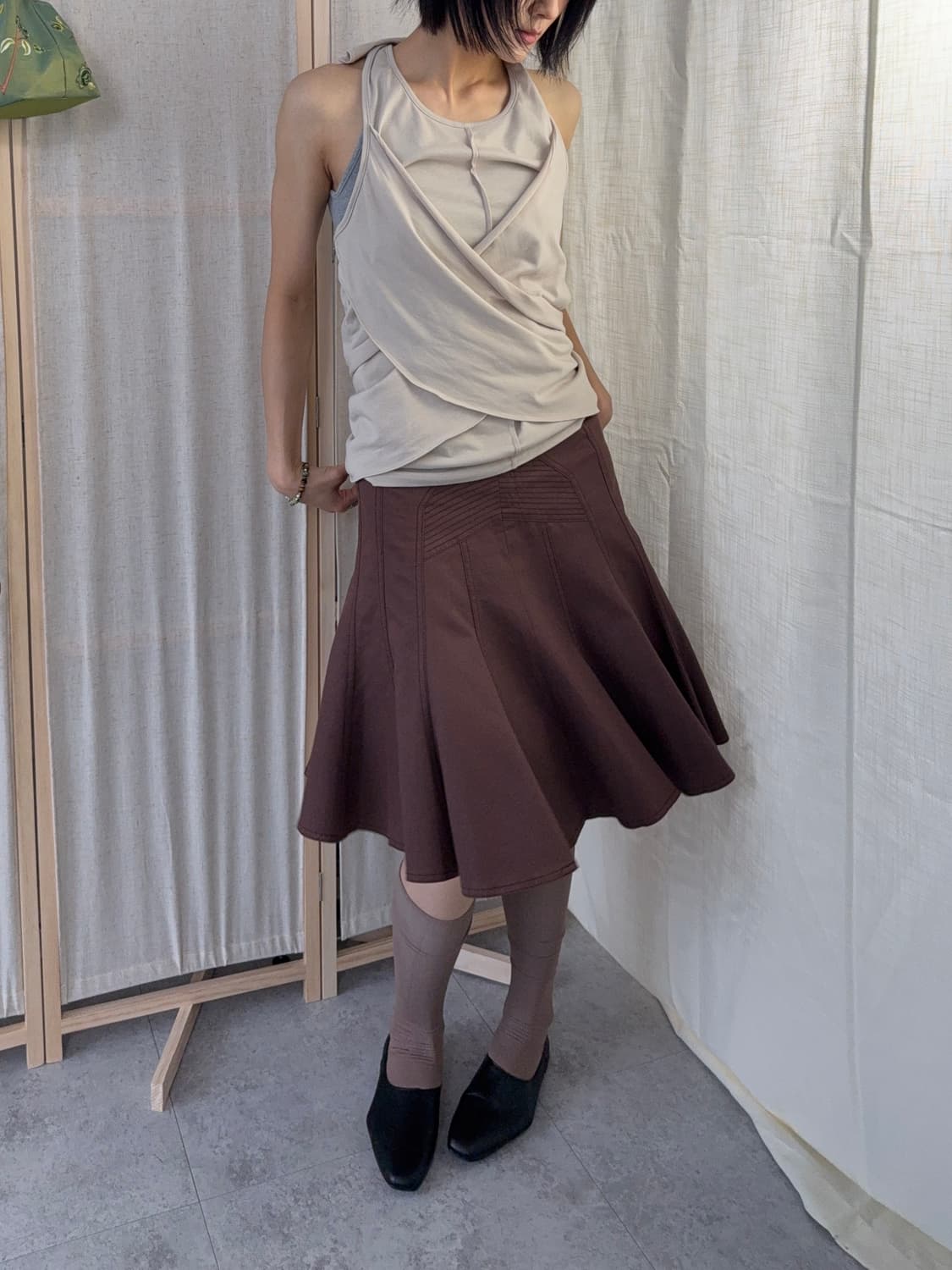 Liquid Sky D-sign 절개 미디스커트 상품이미지3