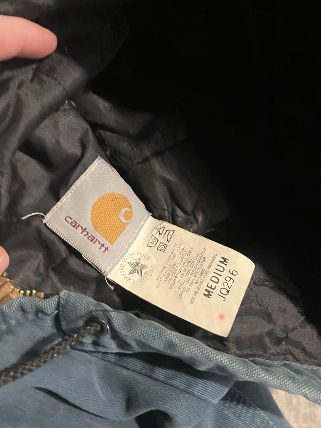 대장급 칼하트 JQ296 빈티지 액티브 자켓 짙은 청록색 상품이미지5