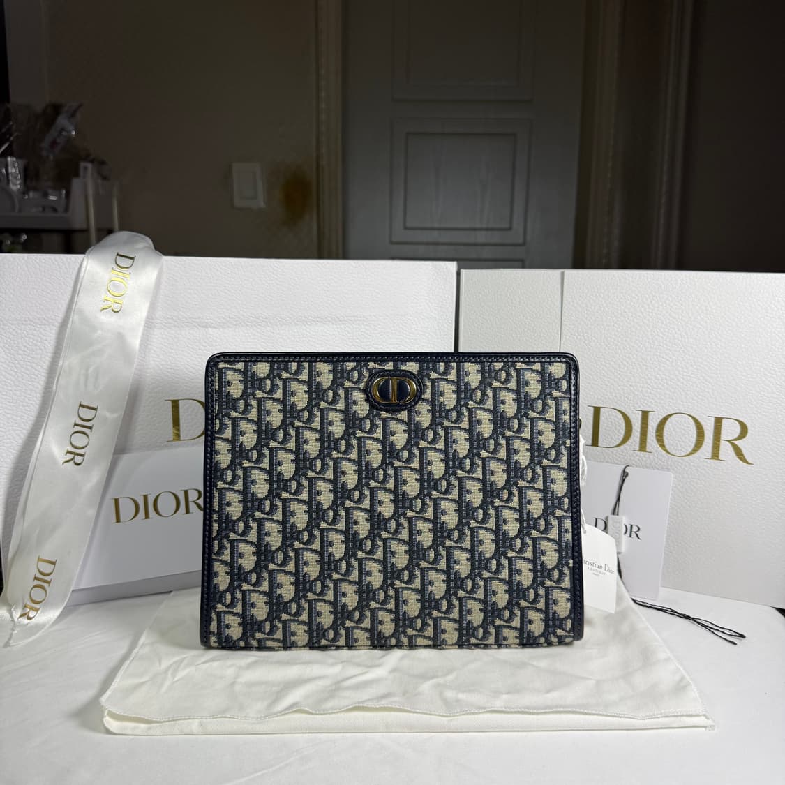 디올 오블리크 자카드 30 몽테인 파우치 클러치백 상품이미지1