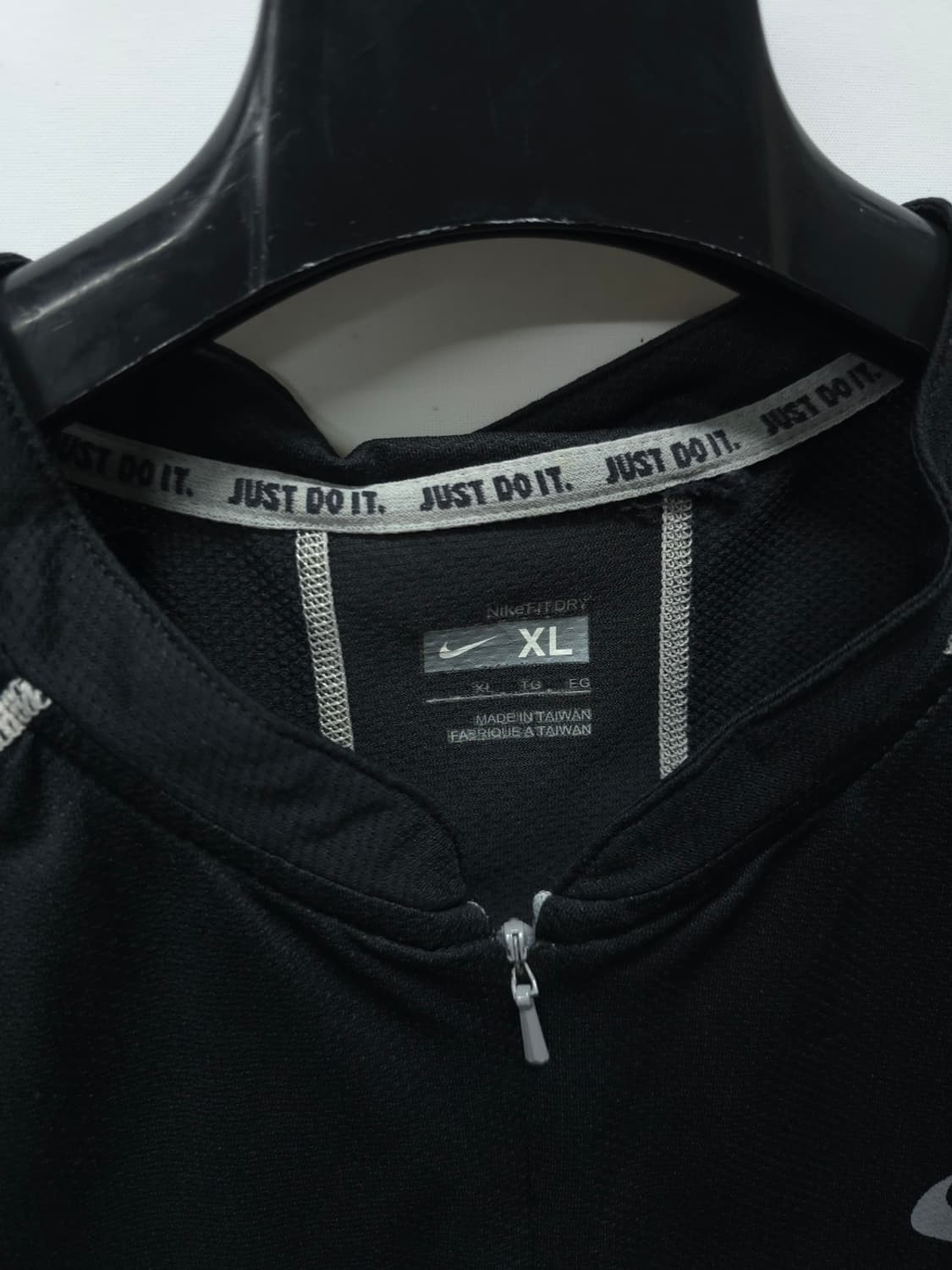 ​나이키 NikeFIT DRY 블랙 하프 집업 기능성 반팔 티셔츠 105 상품이미지5