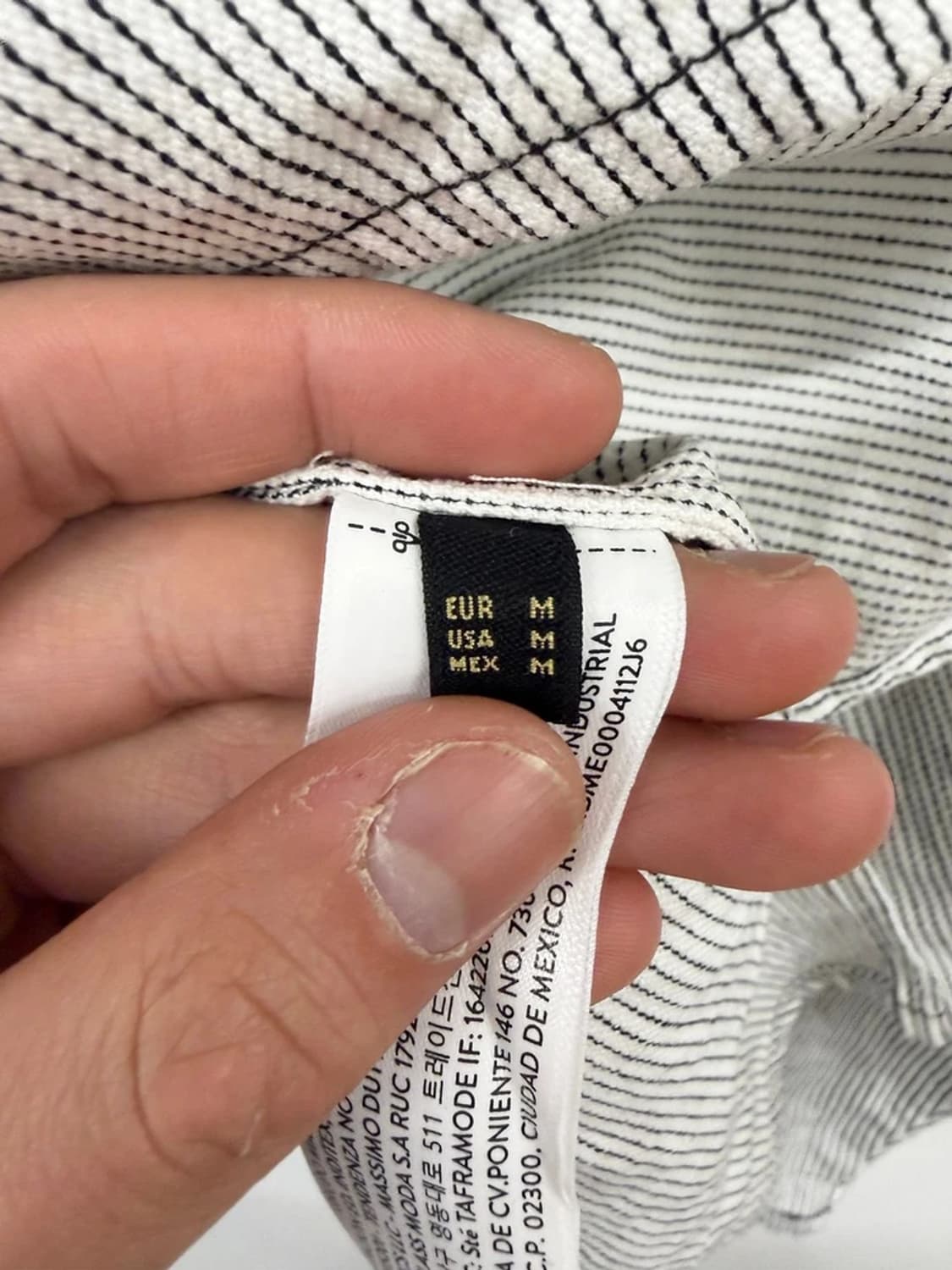 마시모두띠 스트라이프 하프 플래킷 롱슬리브 PN9916 상품이미지7