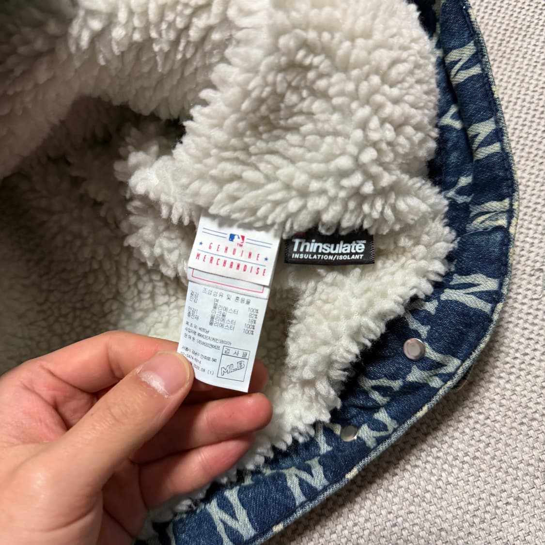 MLB 뉴욕 양키스 데님 양털자켓 상품이미지3