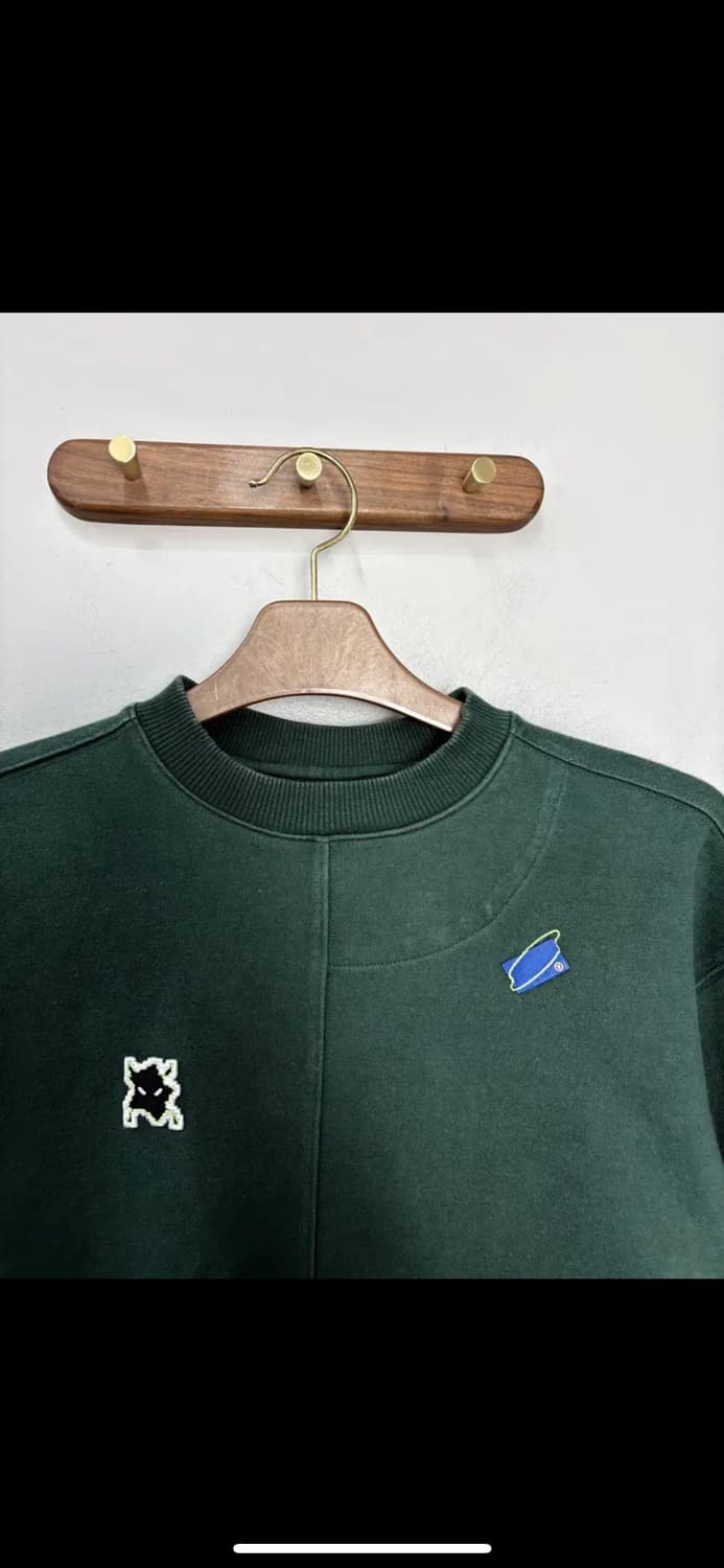 아더에러 다크그린 멀티 패치로고 베이더 스웻셔츠 H2316 상품이미지3