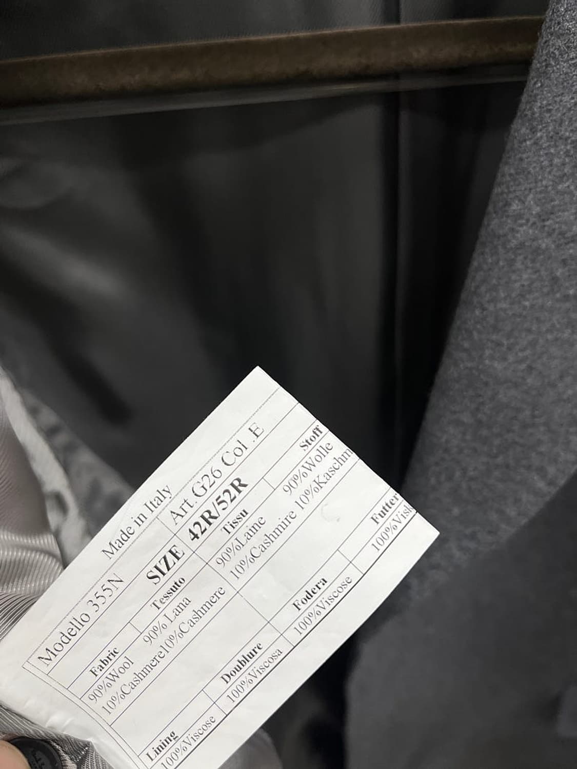 105) 폴스미스 이태리 캐시미어 코트  상품이미지10