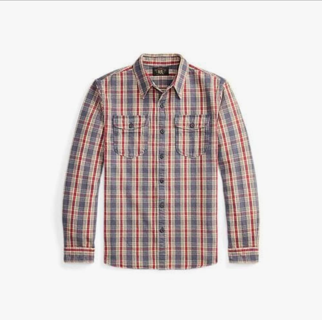 RRL 플래드 트윌 워크셔츠 상품이미지1