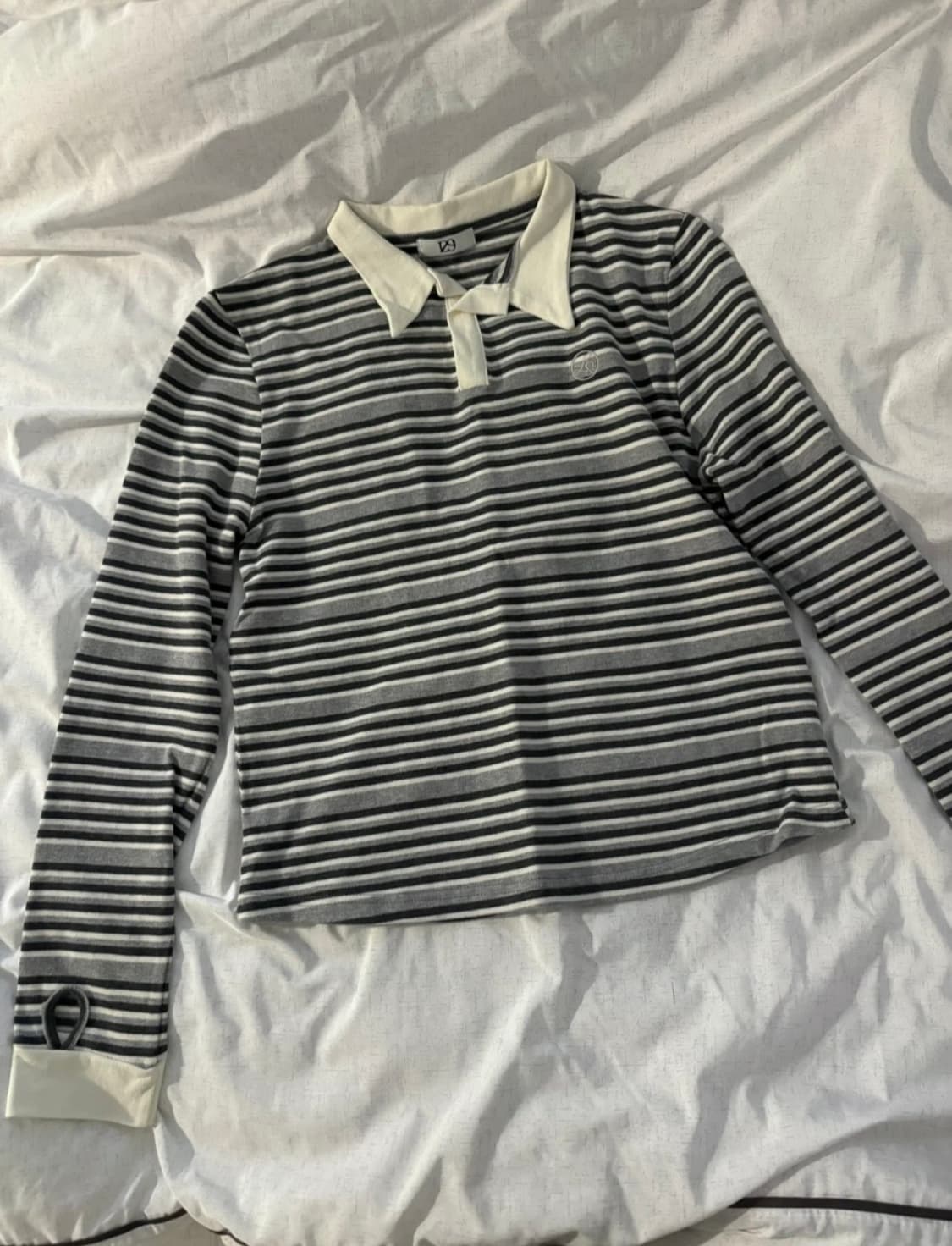 일리고 헨리넥 스트라이프 티 (차콜 그레이) 상품이미지4