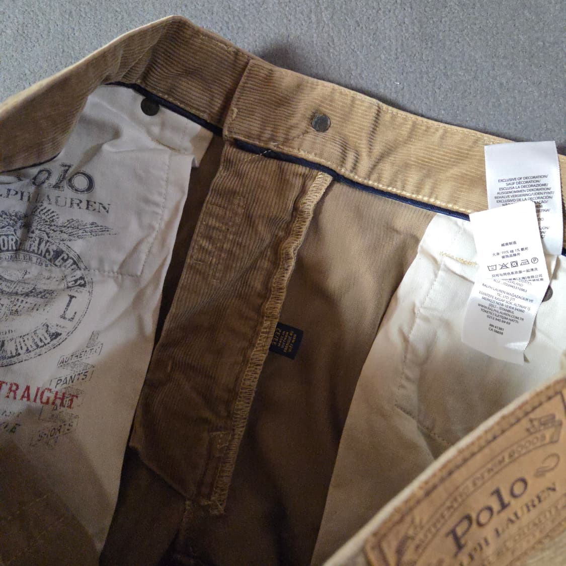 폴로 코듀로이 빈티지 패치워크 팬츠 바지 33/32 상품이미지8