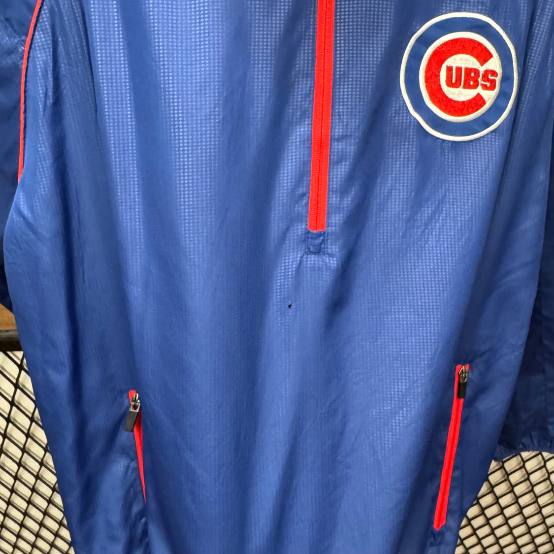 MLB X G-lll 칼뱅크 시카고 컵 바람막이 전면 로고 포인트 블루 상품이미지6